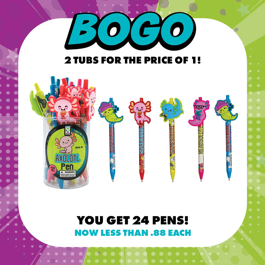 Axolotl Character Clip Pen - BOGO Bundle – Raymond Geddes