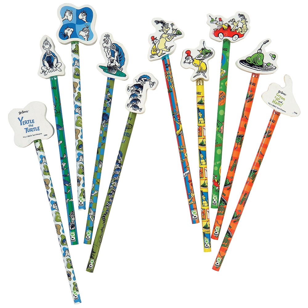 Dr. Seuss Pencils with Giant Erasers