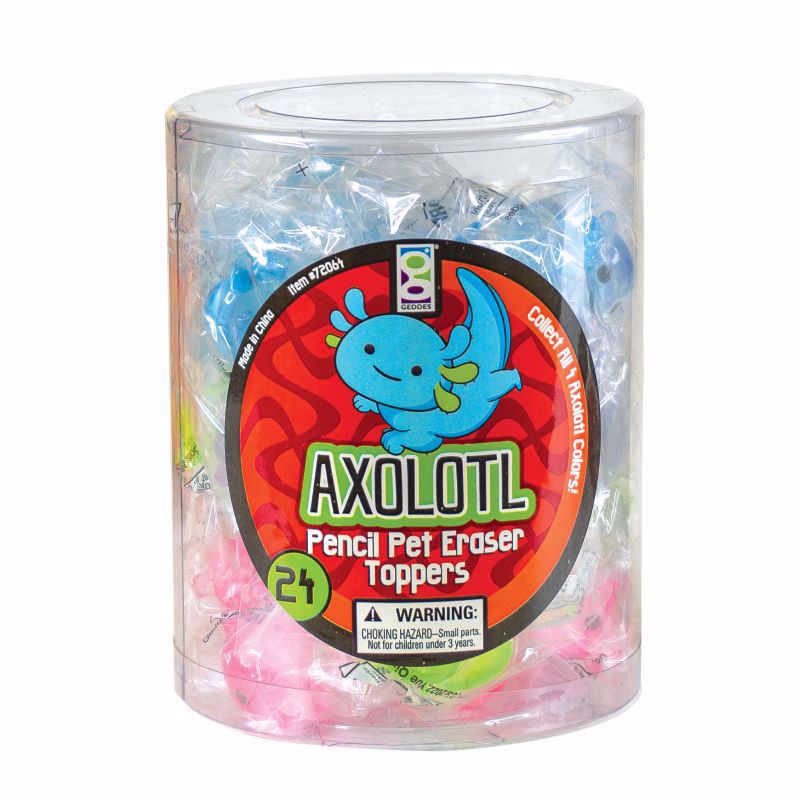 Axolotl Eraser Pencil Toppers
