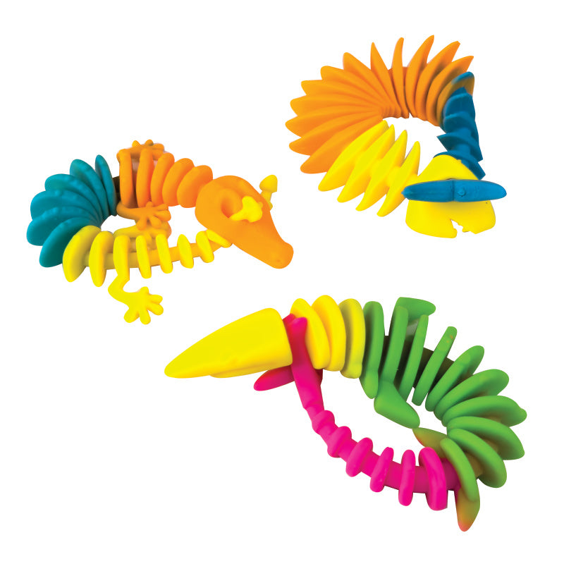 Rainbow Reptile Skeleton Toy