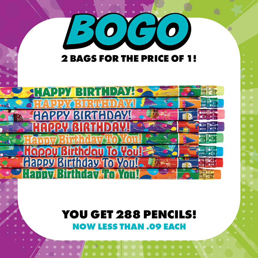 Happy Birthday Pencil - BOGO Bundle
