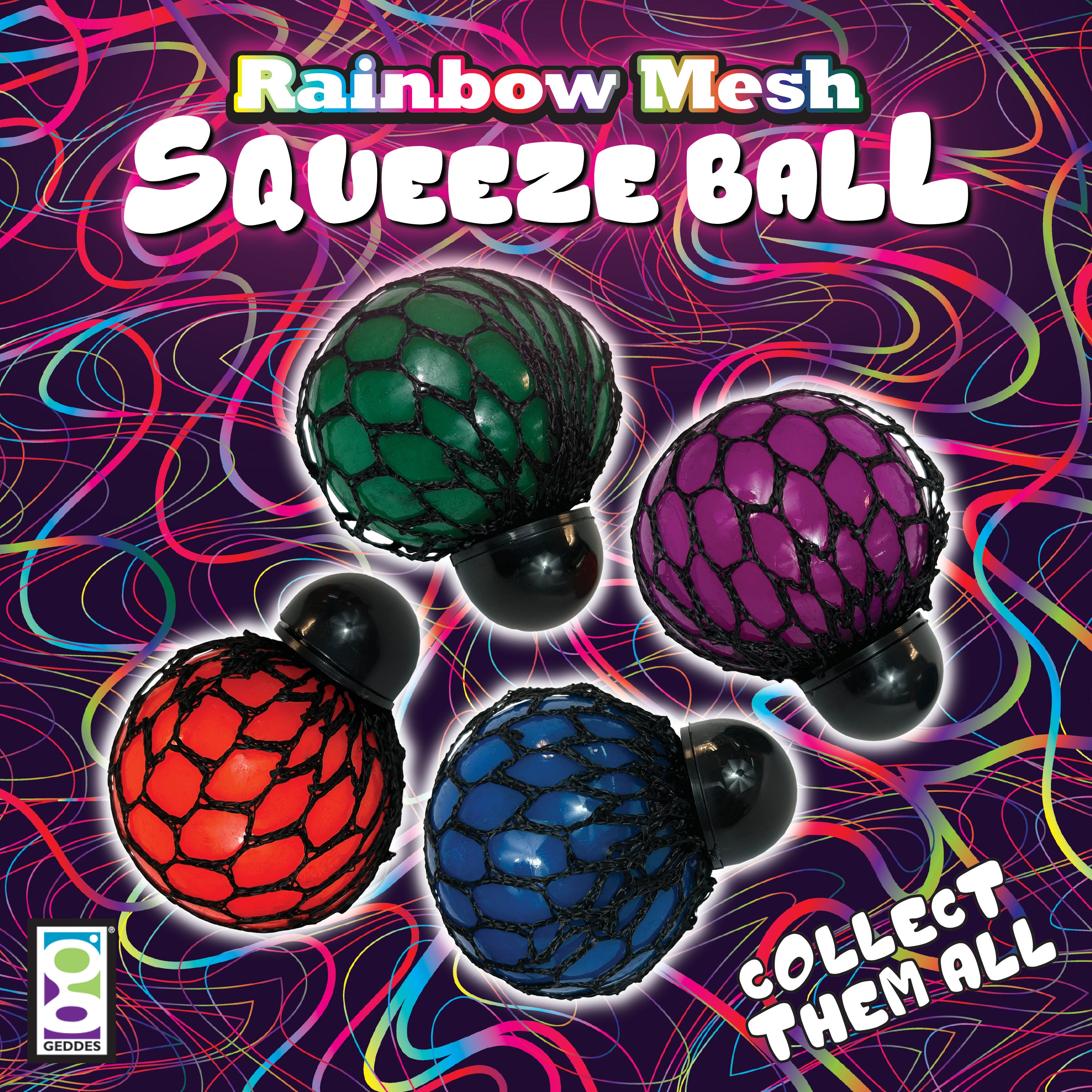 Rainbow Mesh Squeeze Balls