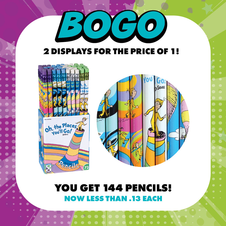 Dr. Seuss™ Oh The Places You’ll Go! Pencils -BOGO Bundle