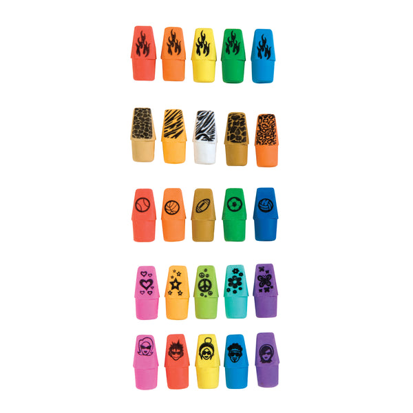 Fun Erasers: Wacky Cap Eraser Display – Raymond Geddes