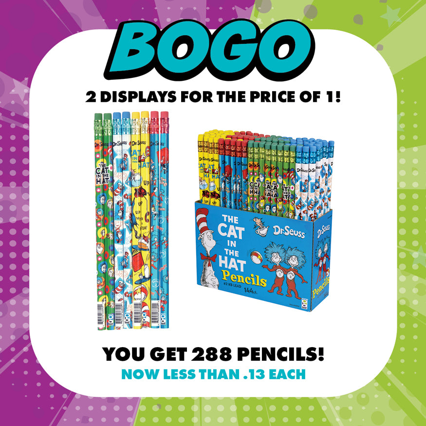  Dr. Seuss Cat in the Hat Pencil - BOGO Bundle