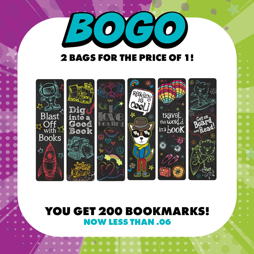  Reading Rocks Incentive Bookmark - BOGO Bundle