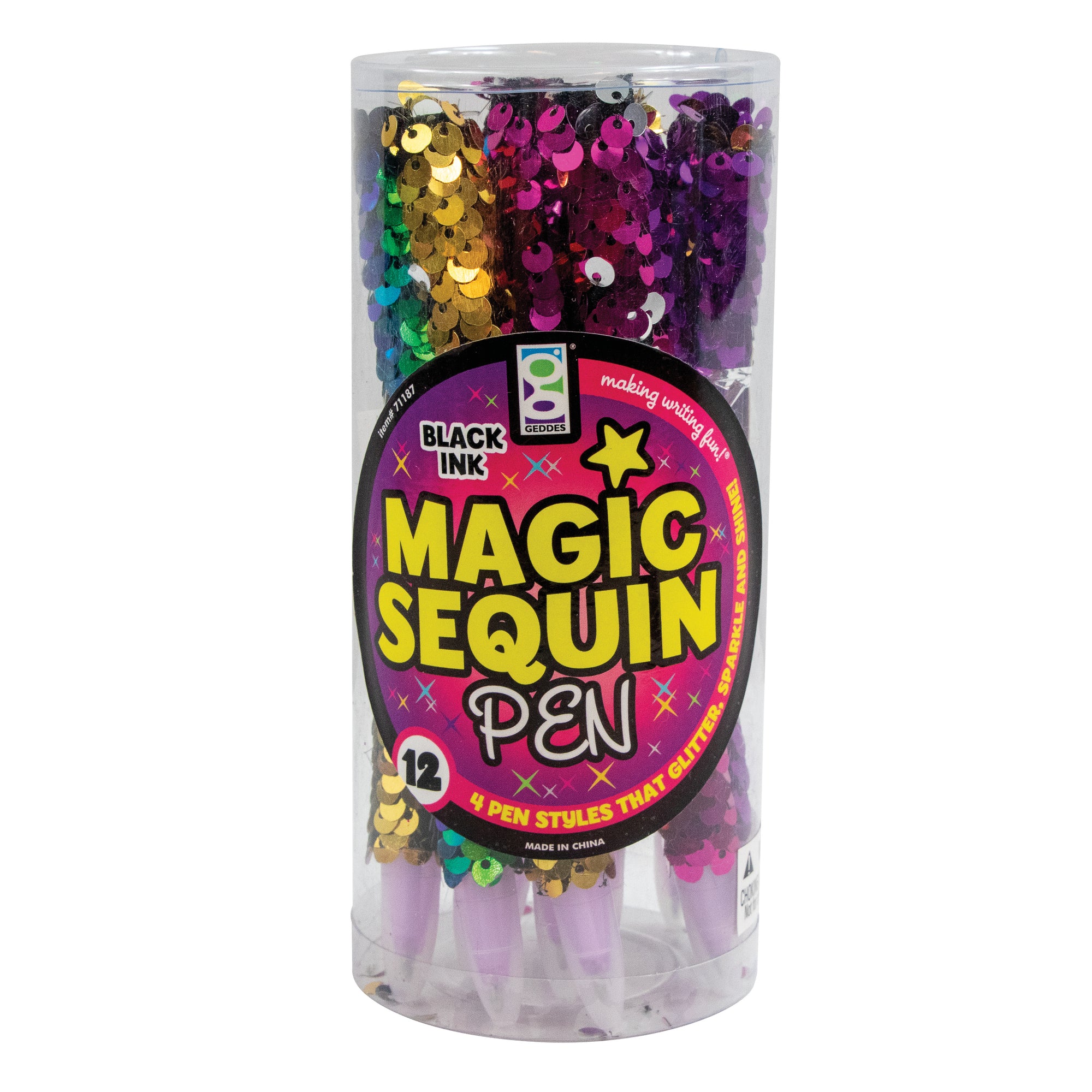 Magic Sequin Pens - 12 per tub