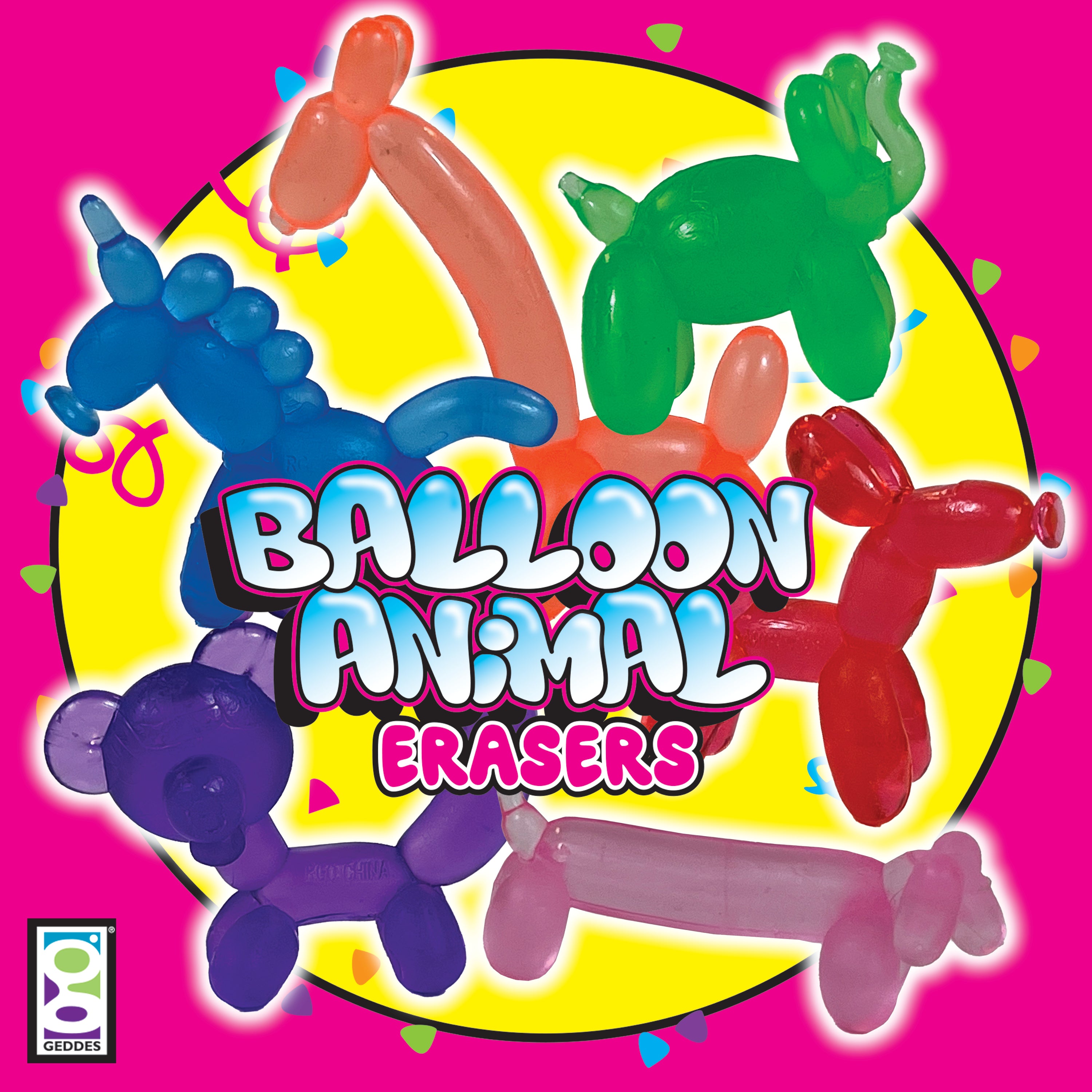 Balloon Animal Erasers GEDDES Erasers