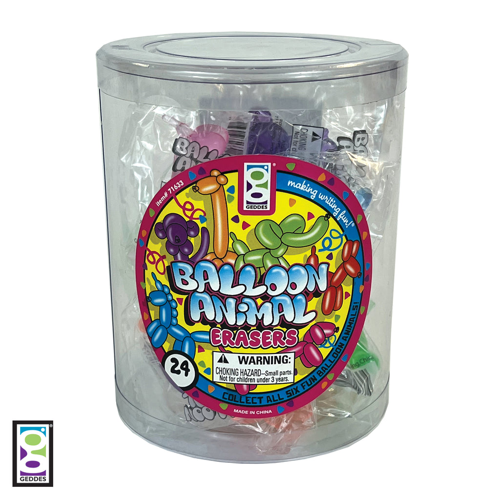 Balloon Animal Erasers GEDDES Erasers
