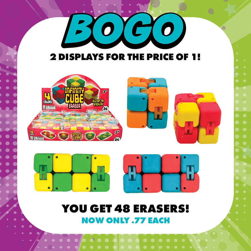Infinity Cube Eraser - BOGO Bundle