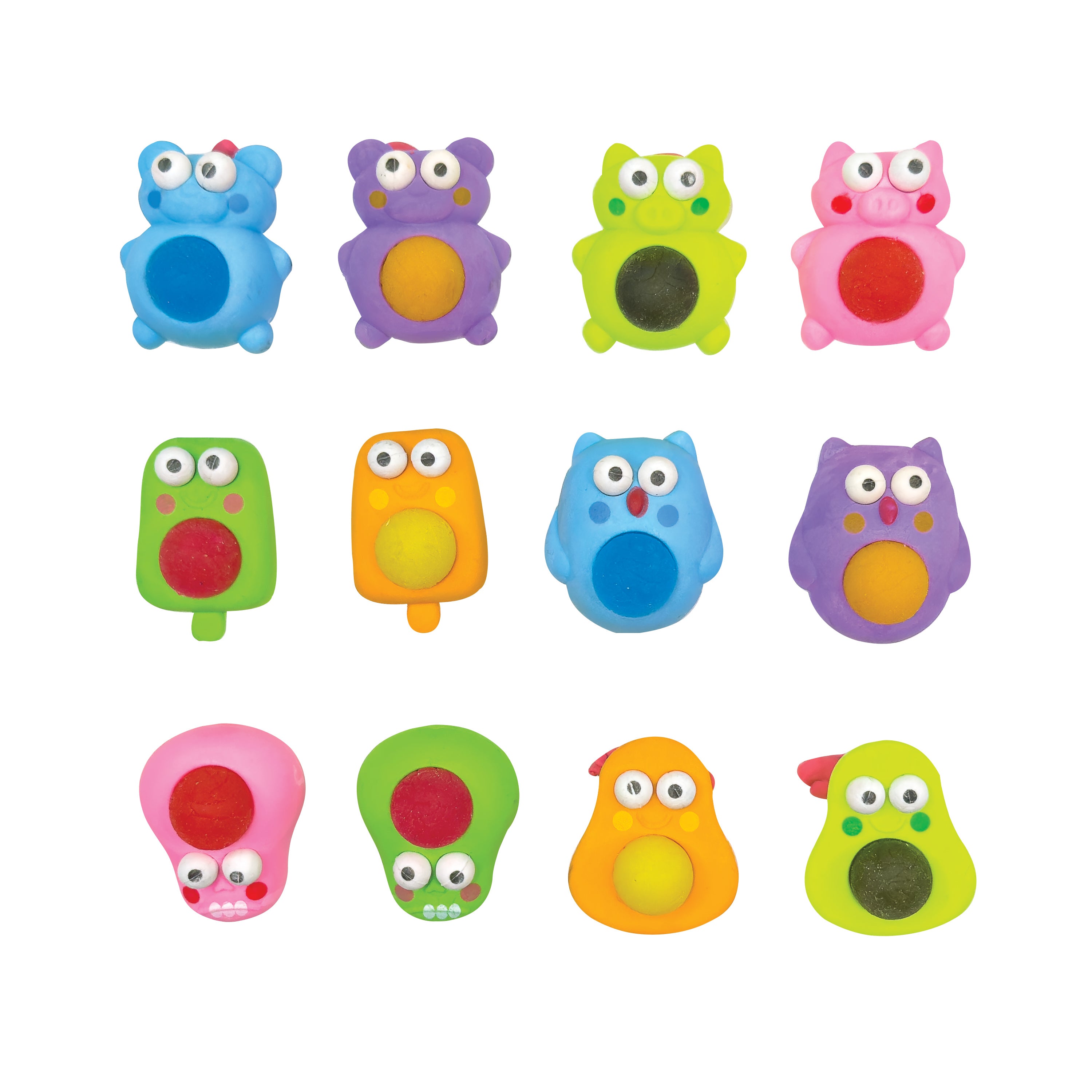 Squishy Eraser Friends | GEDDES Squishies