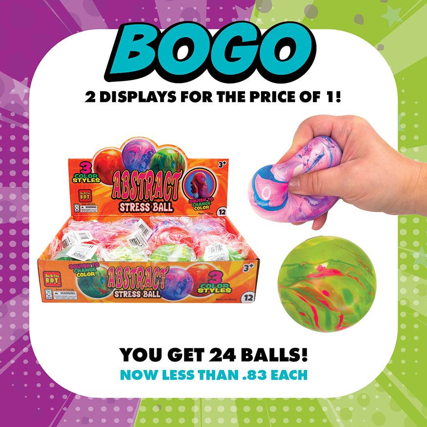 Abstract Painted Stress Balls - BOGO Bundle