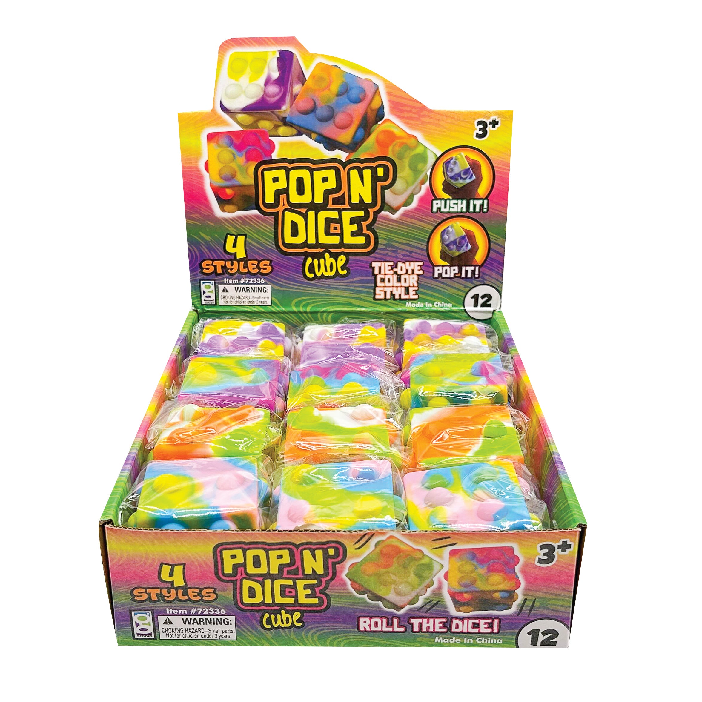 Pop Craps Pop ‘n’ Dice Cubes - 12 per display – Raymond Geddes