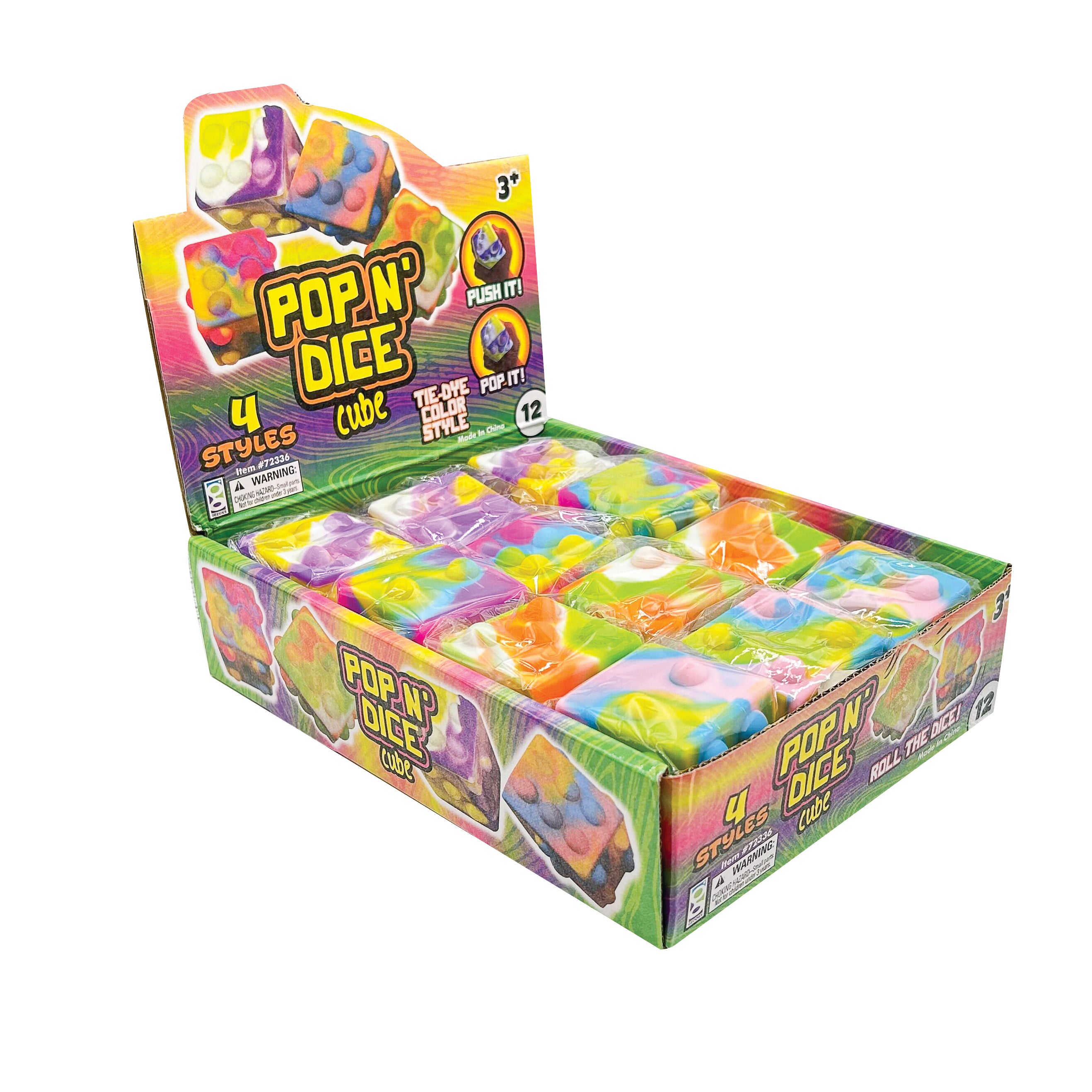Pop Craps Pop ‘n’ Dice Cubes - 12 per display – Raymond Geddes