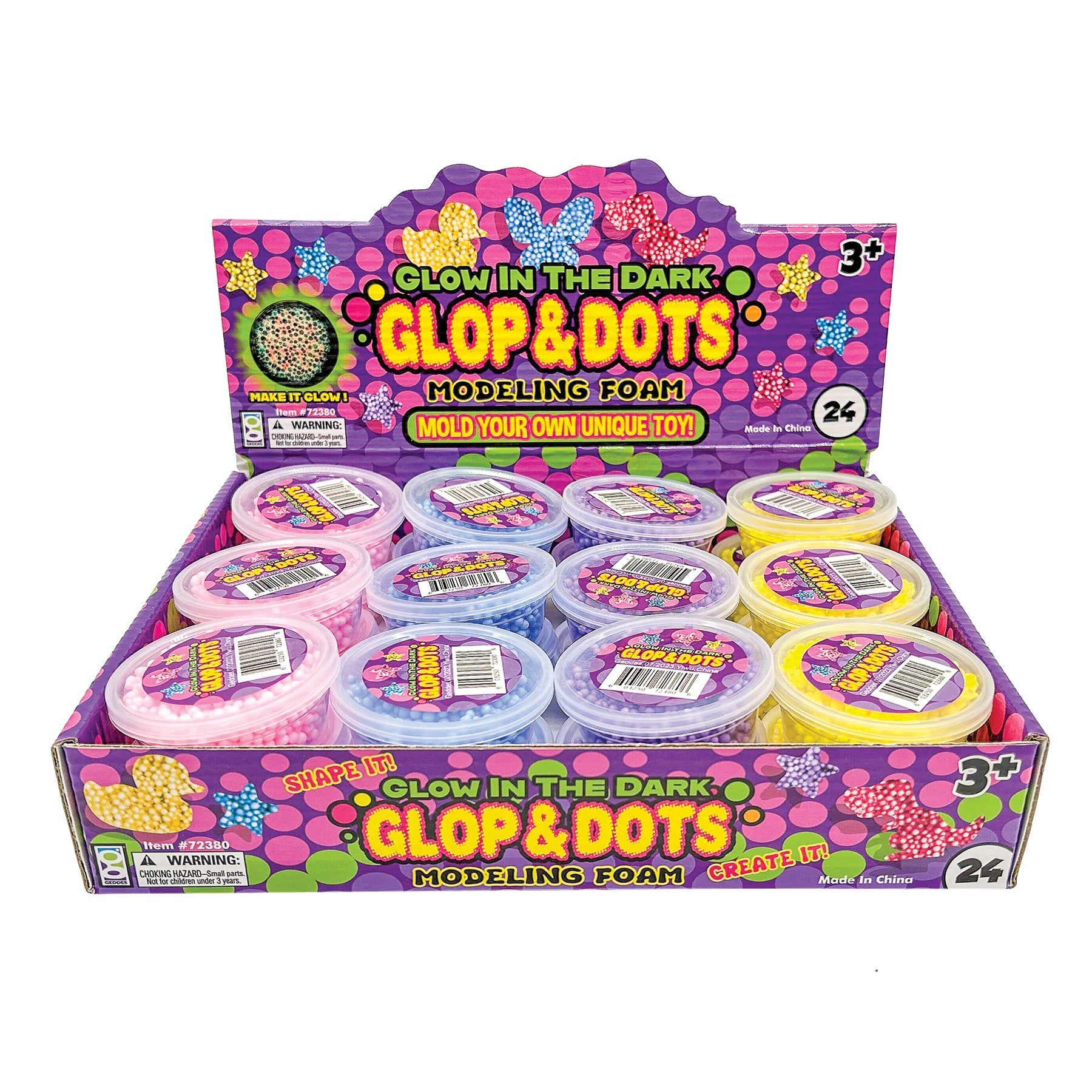 Glop And Dots Modeling Foam (Pack Of 24) 