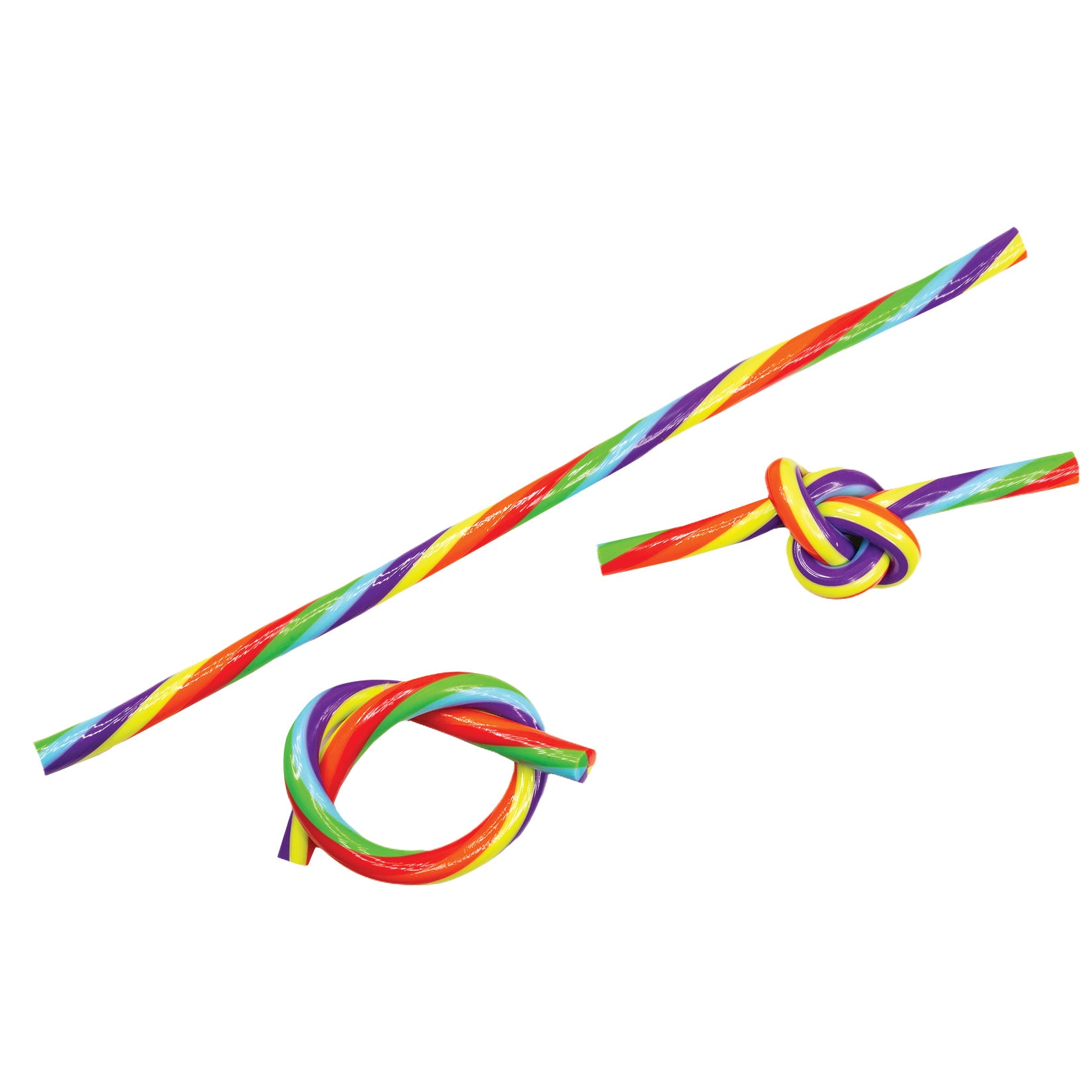 Rainbow Glow-in-the-Dark Noodle Fidget Toys