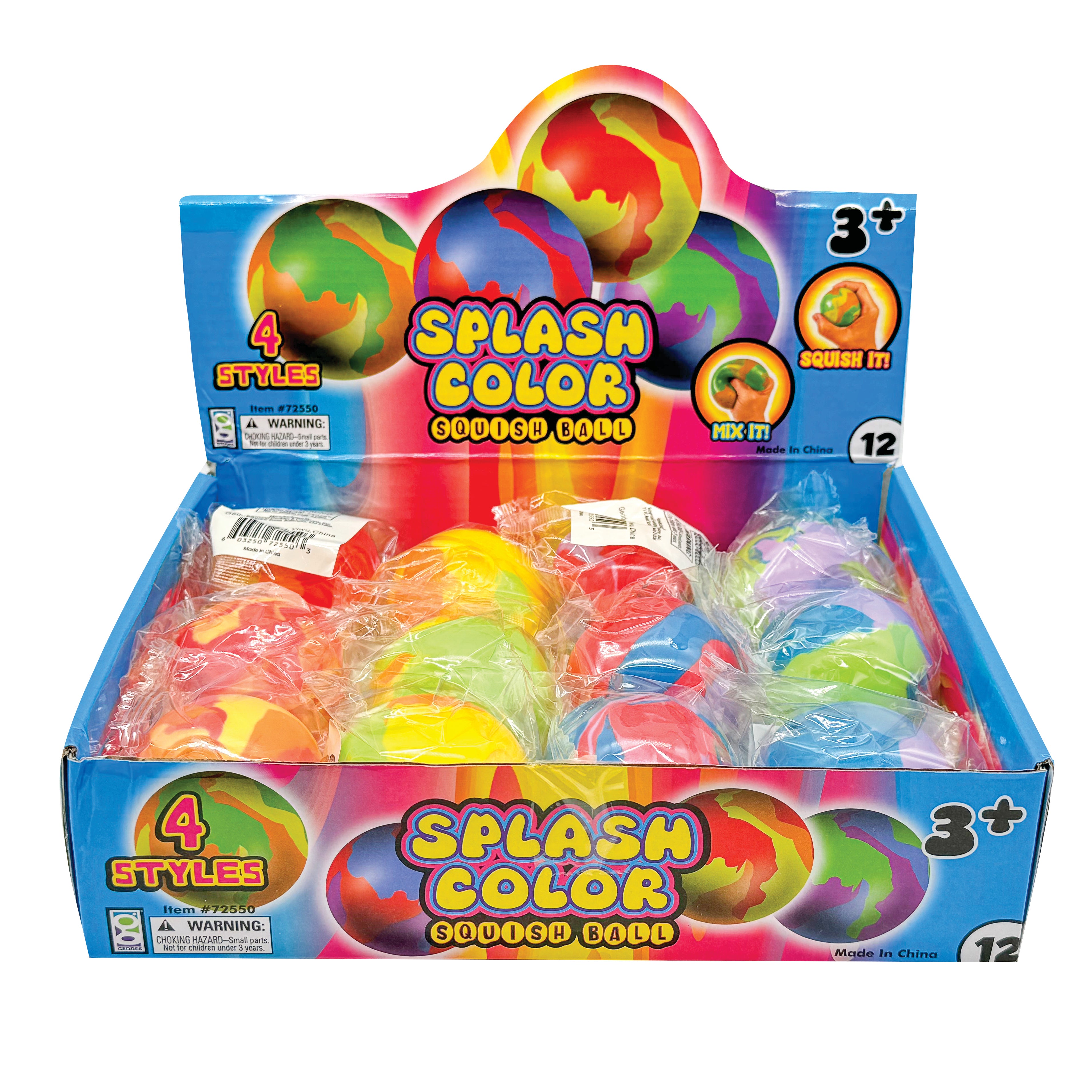 Splash Color Squish Balls 12 Per Display Raymond Geddes Splash Color Squish Balls 12 Per Display Raymond Geddes