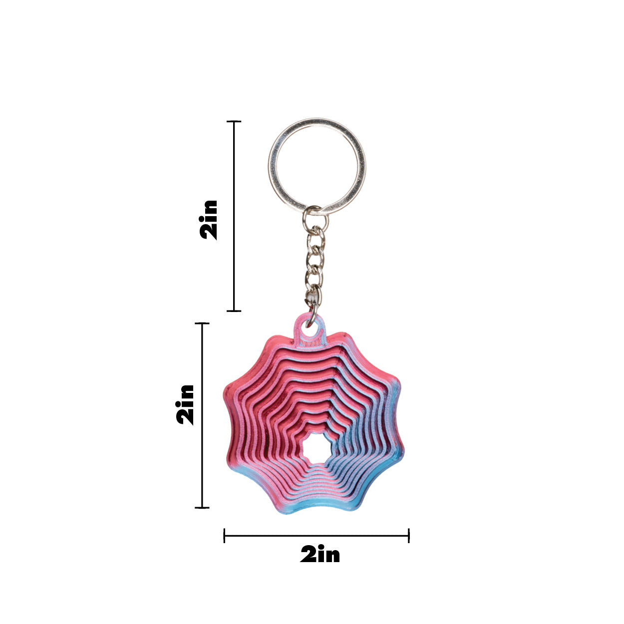 3D Printed Spider Web Keychain
