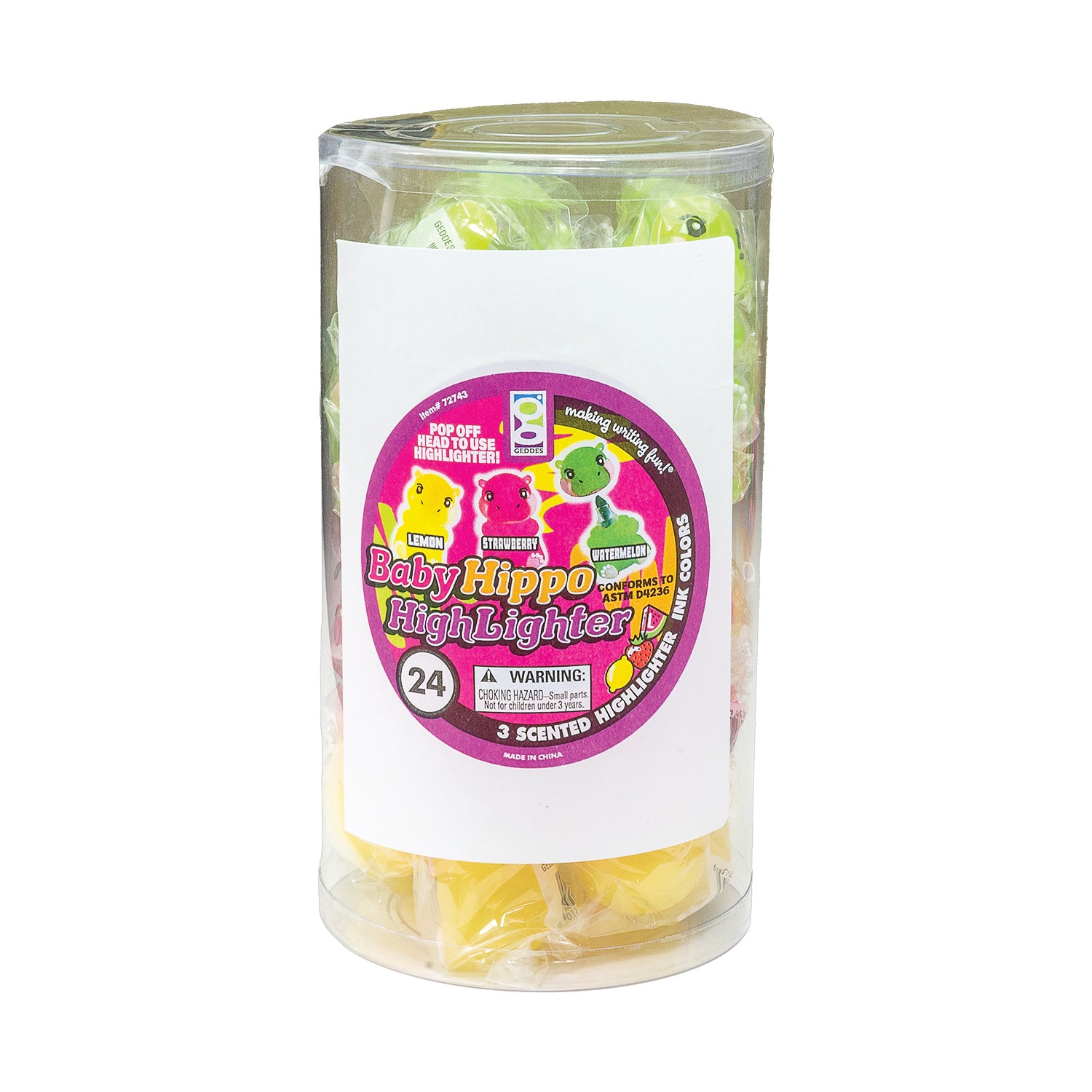 Scented Baby Hippo Highlighters