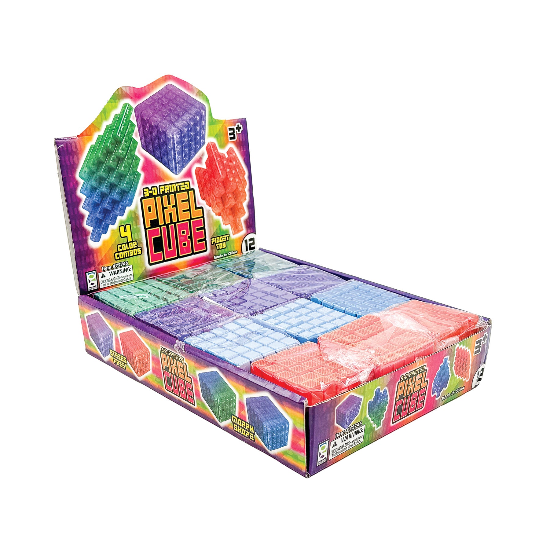 3D Printed Pixel Cube Fidget Toys