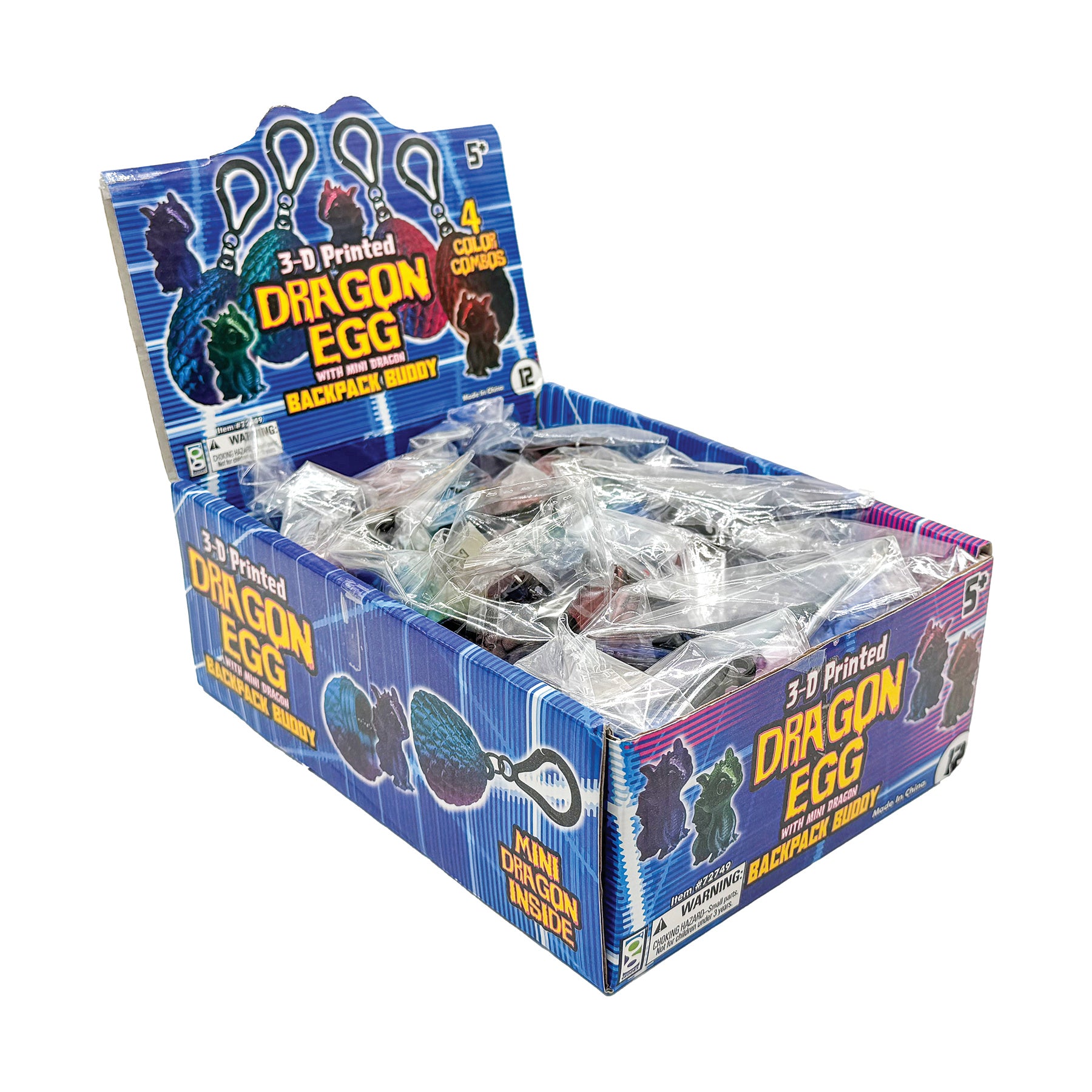 3D Printed Dragon Egg Keychains with Mini Dragon