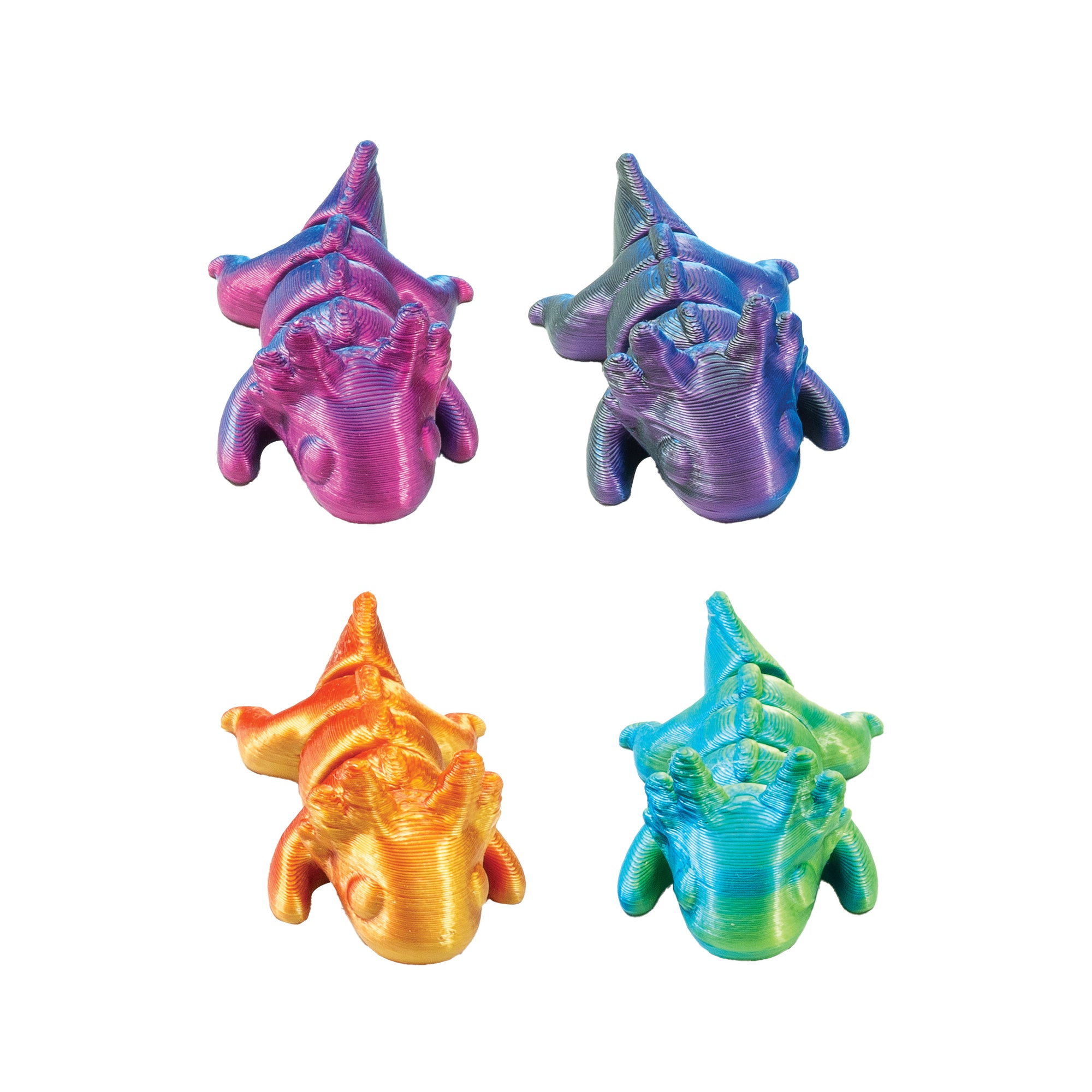 3D Printed Mini Axolotl Fidget Toys