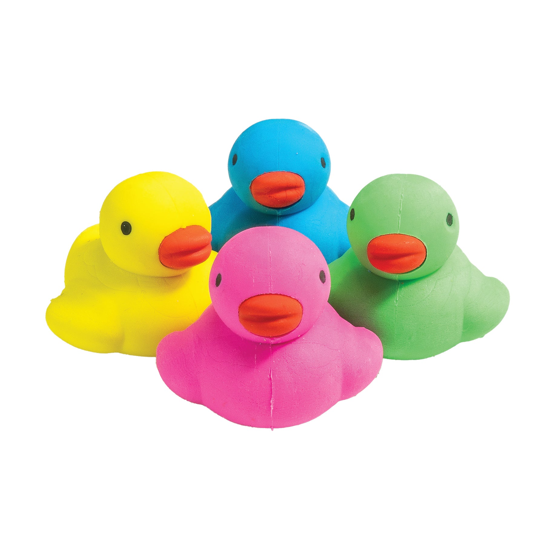 Mini Rubber Duck Eraser Toppers - 48 per Tub