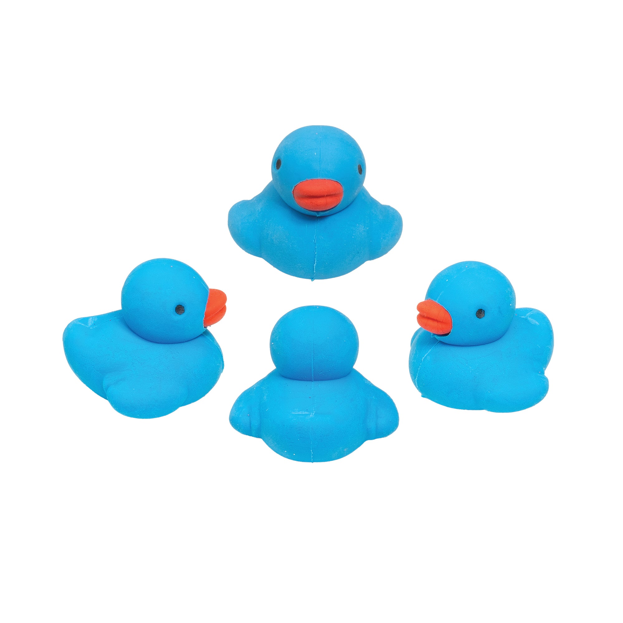 Mini Rubber Duck Eraser Toppers - 48 per Tub