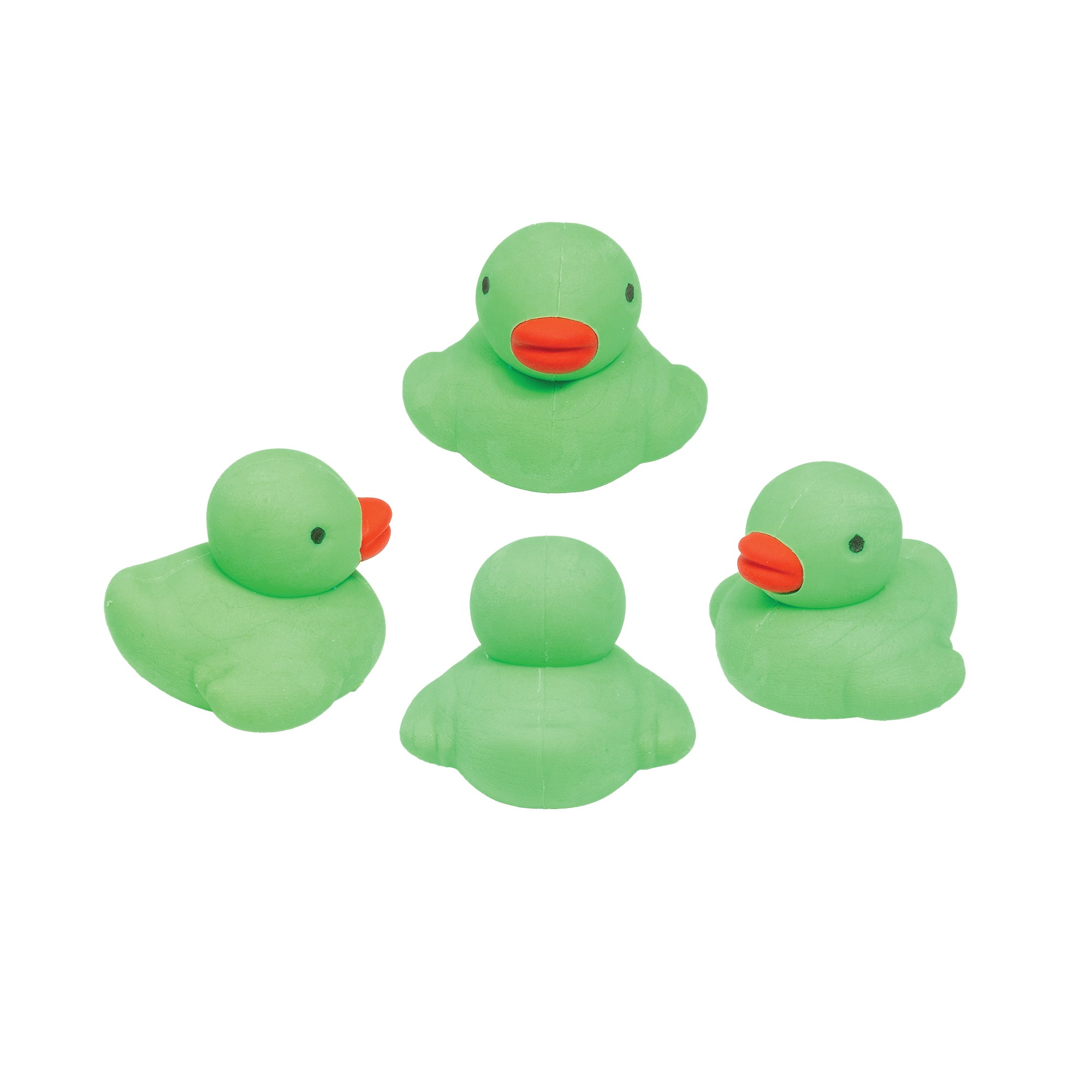 Mini Rubber Duck Eraser Toppers - 48 per Tub