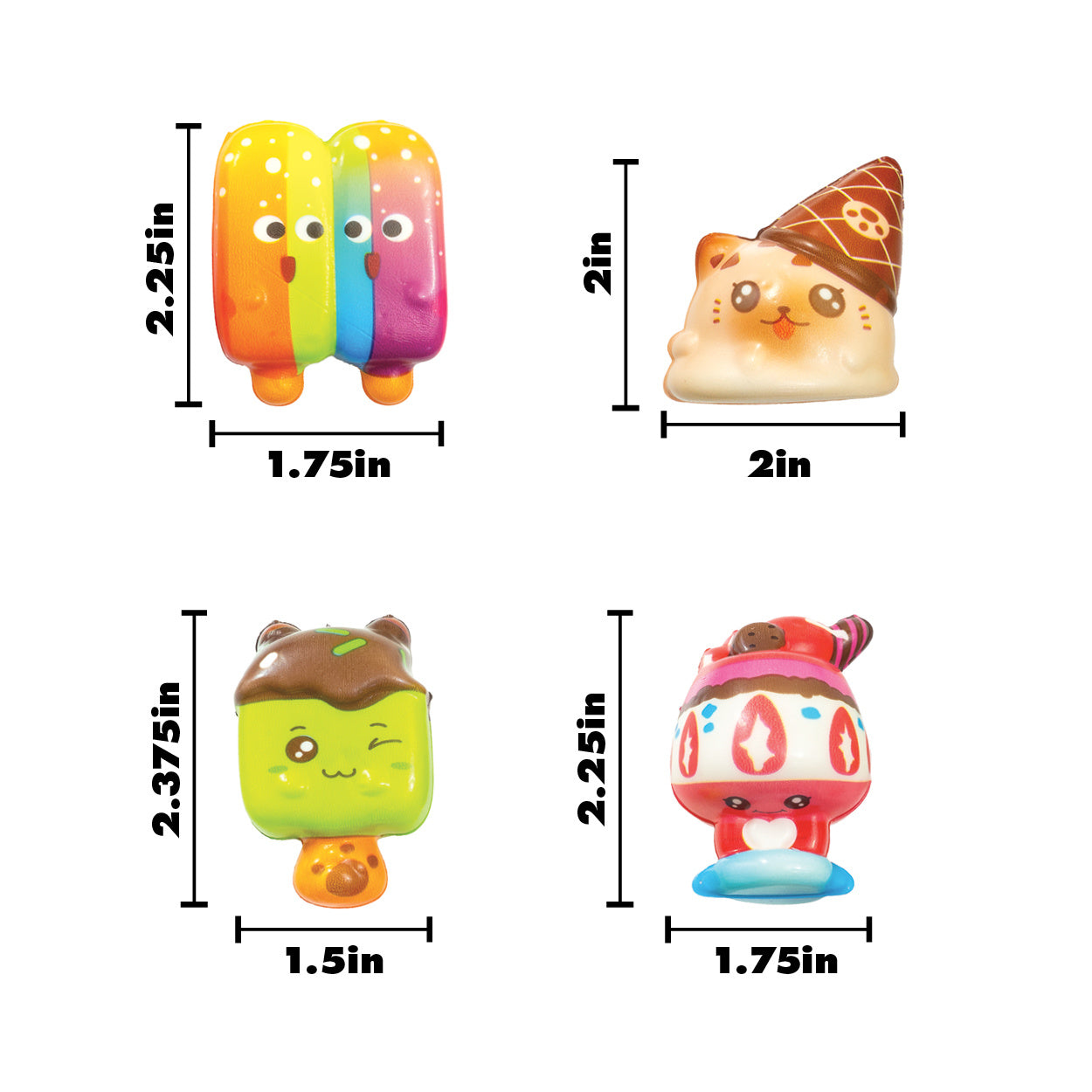 Sweet Squeeze Squishy Pals Toys - 24 per display
