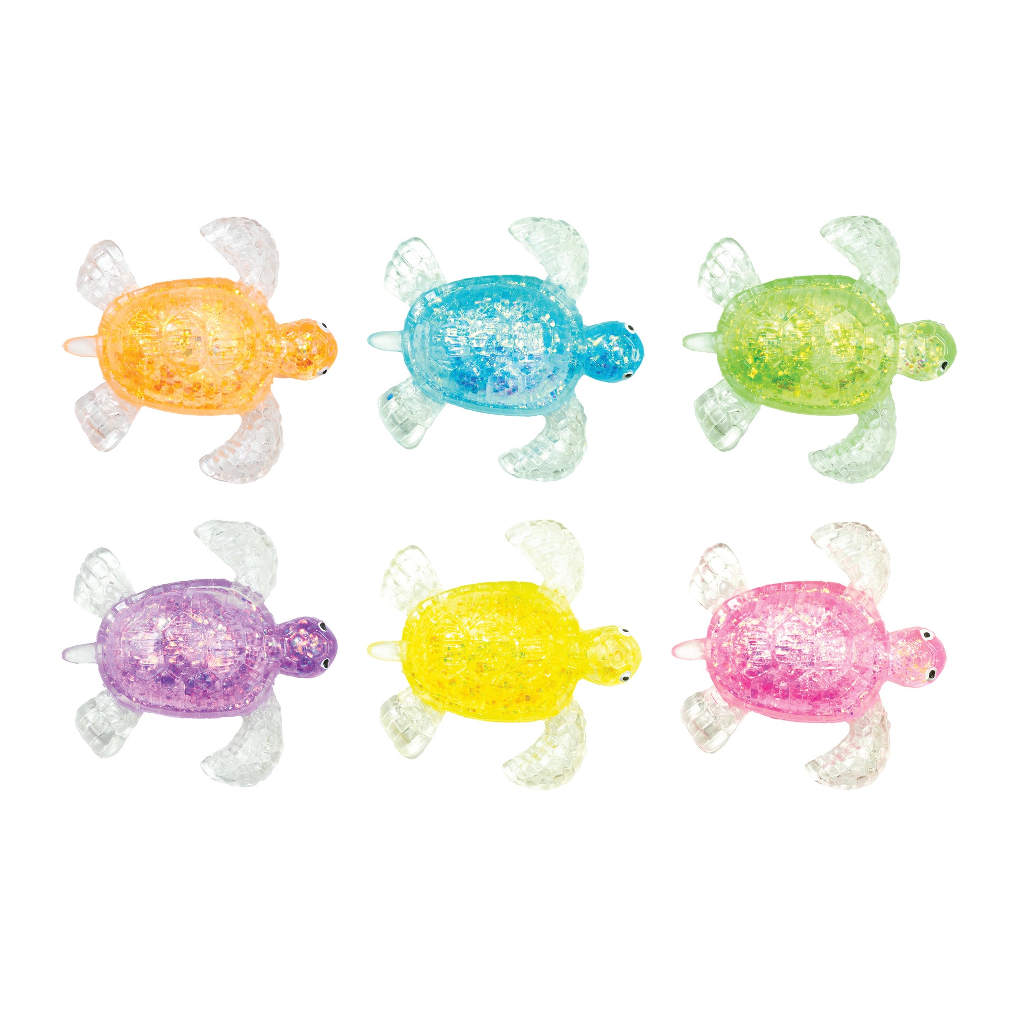 Glitter Squeeze Sea Turtle Toys - 12 per display