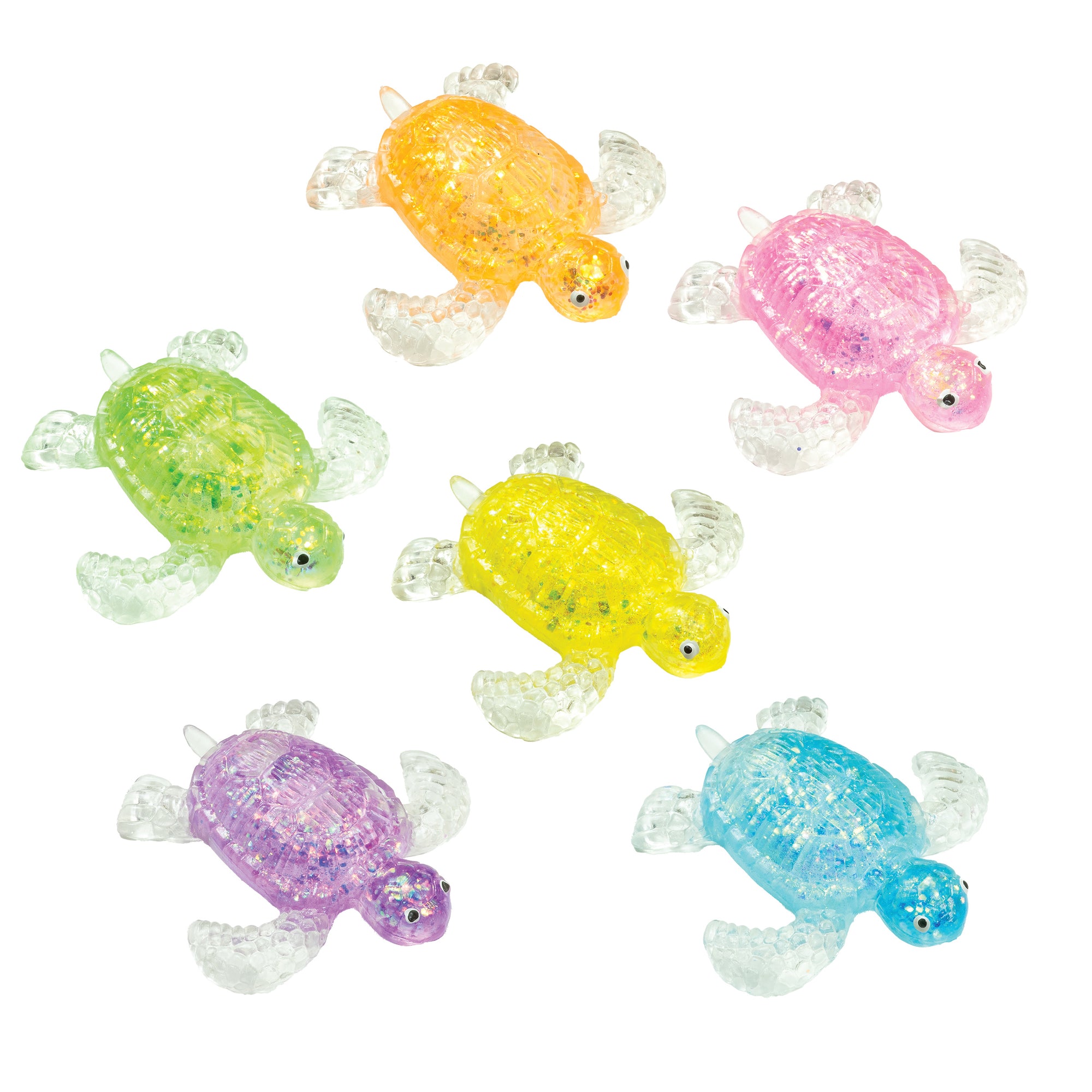 Glitter Squeeze Sea Turtle Toys - 12 per display