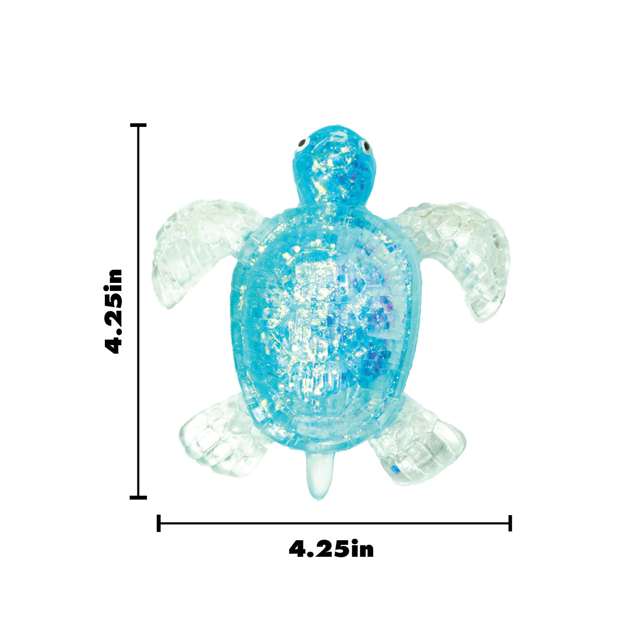 Glitter Squeeze Sea Turtle Toys - 12 per display