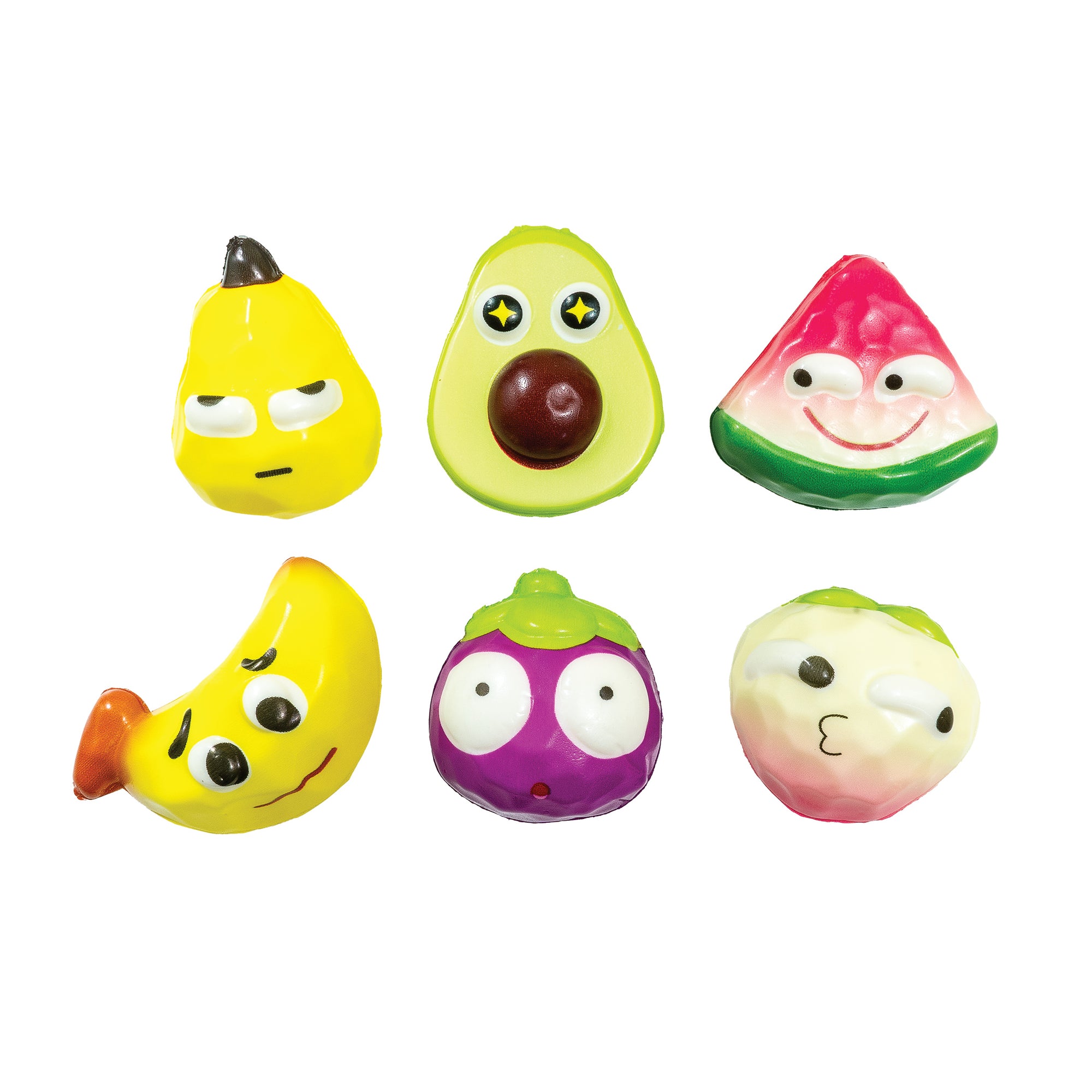 Mini Fruit Squishy Toy - 24 per bag