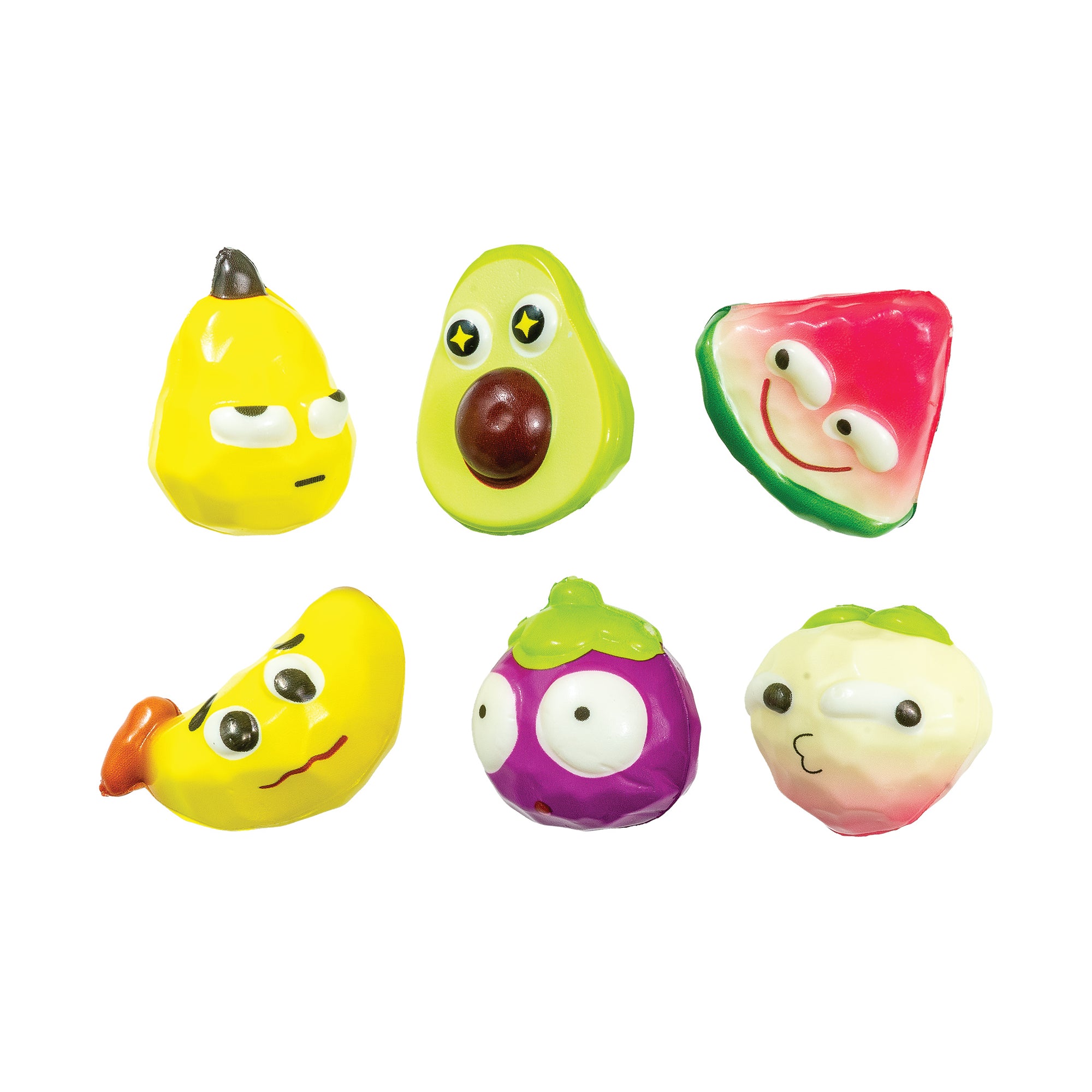 Mini Fruit Squishy Toy - 24 per bag