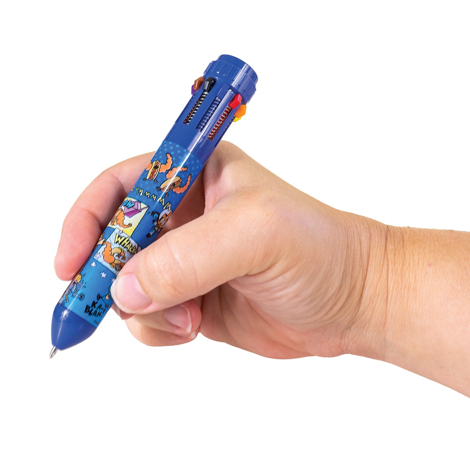 Hand holding Dog man pen