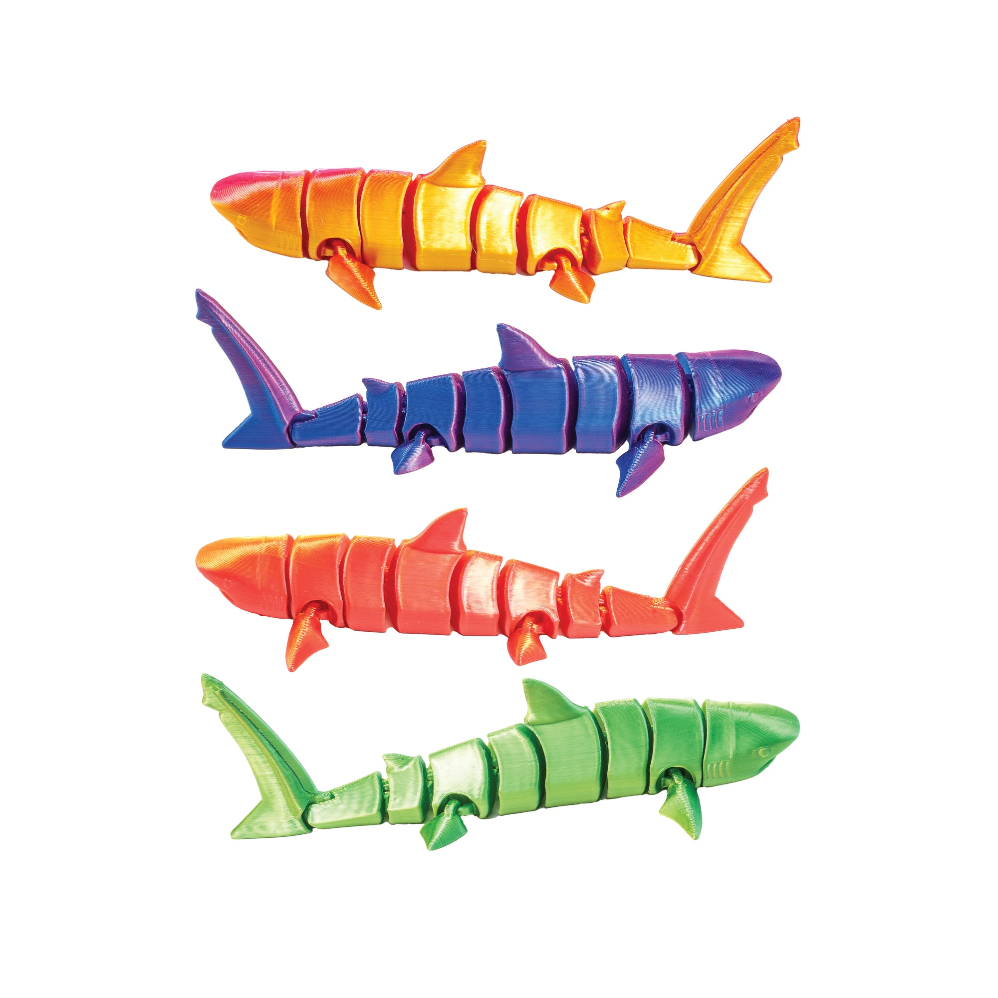 3D Printed Shark Fidget Toys - 12 per box