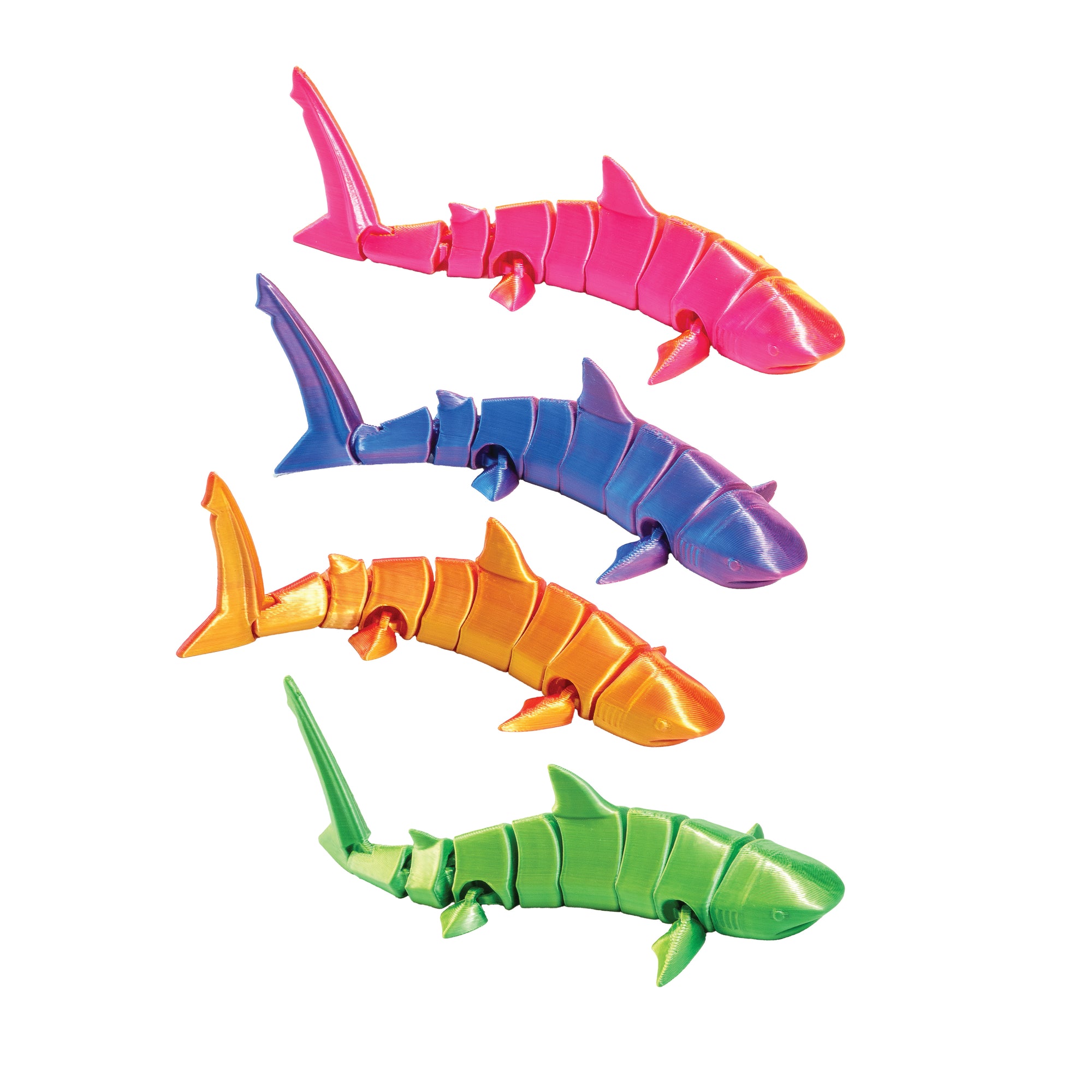 3D Printed Shark Fidget Toys - 12 per box