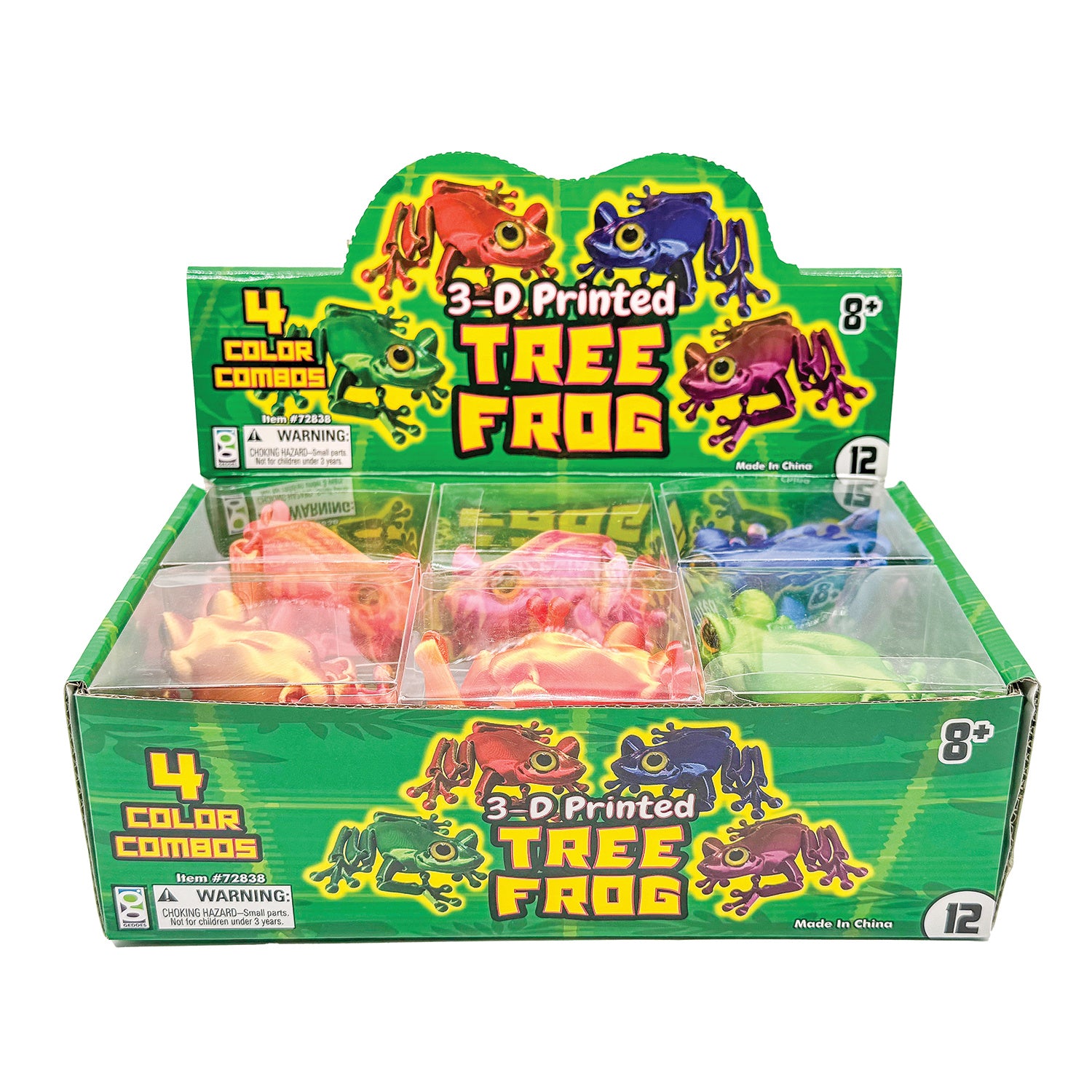 3D Printed Tree Frog Fidget Toys - 12 per box