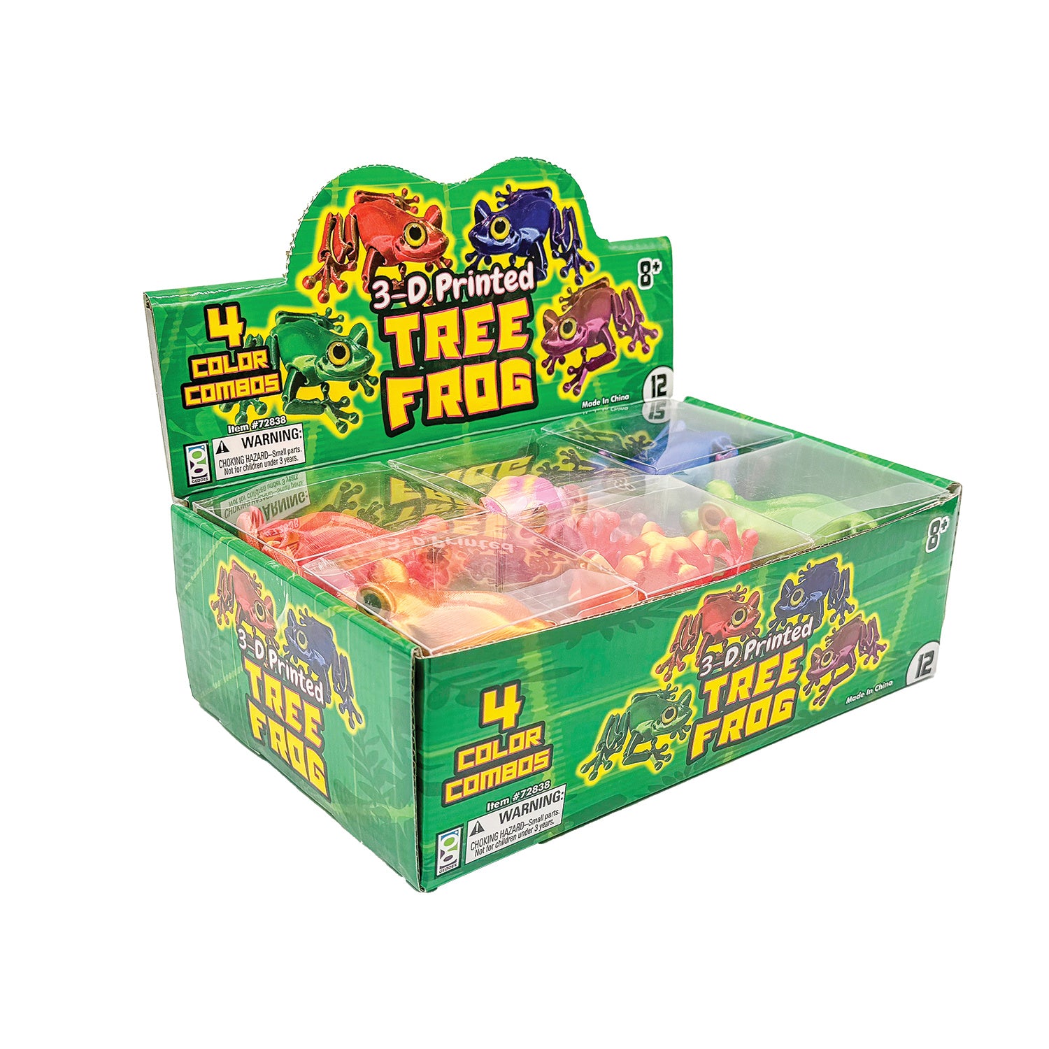 3D Printed Tree Frog Fidget Toys - 12 per box