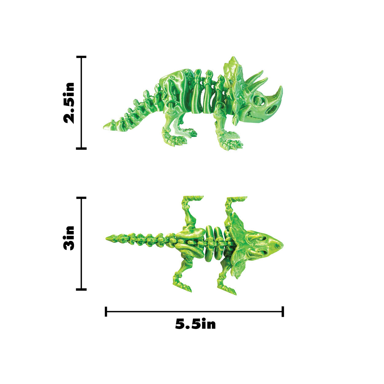 3D Printed Dinosaur Fidget Toys - 12 per box