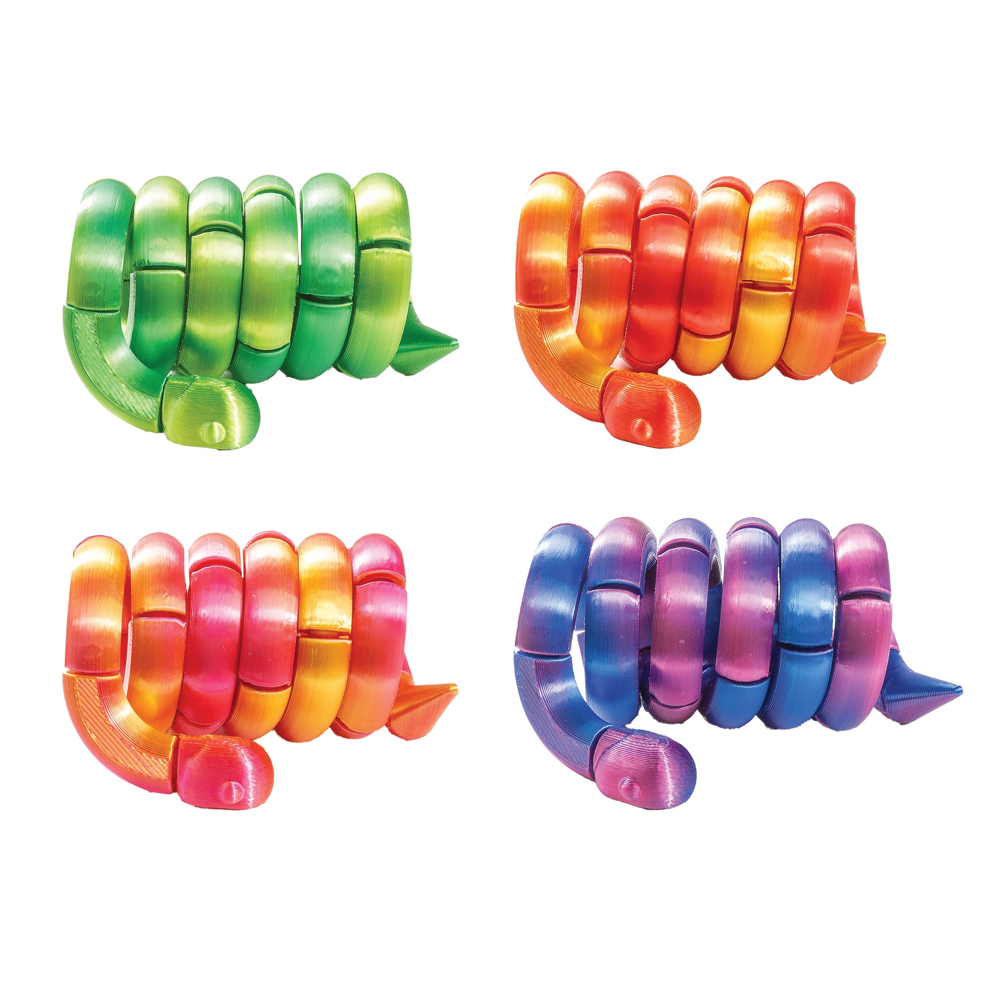 3D Printed Snake Fidget Toys - 12 per box