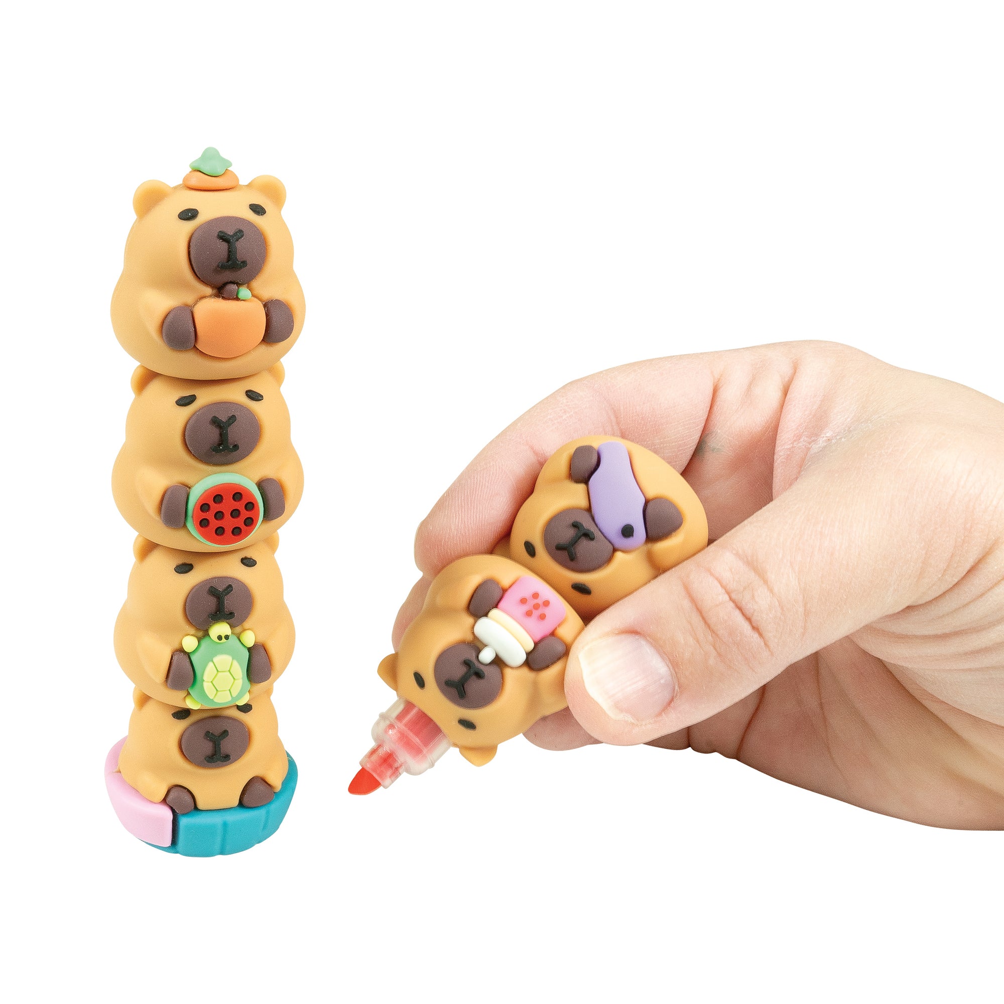 Capybara Stackable Highlighters - 12 per bag