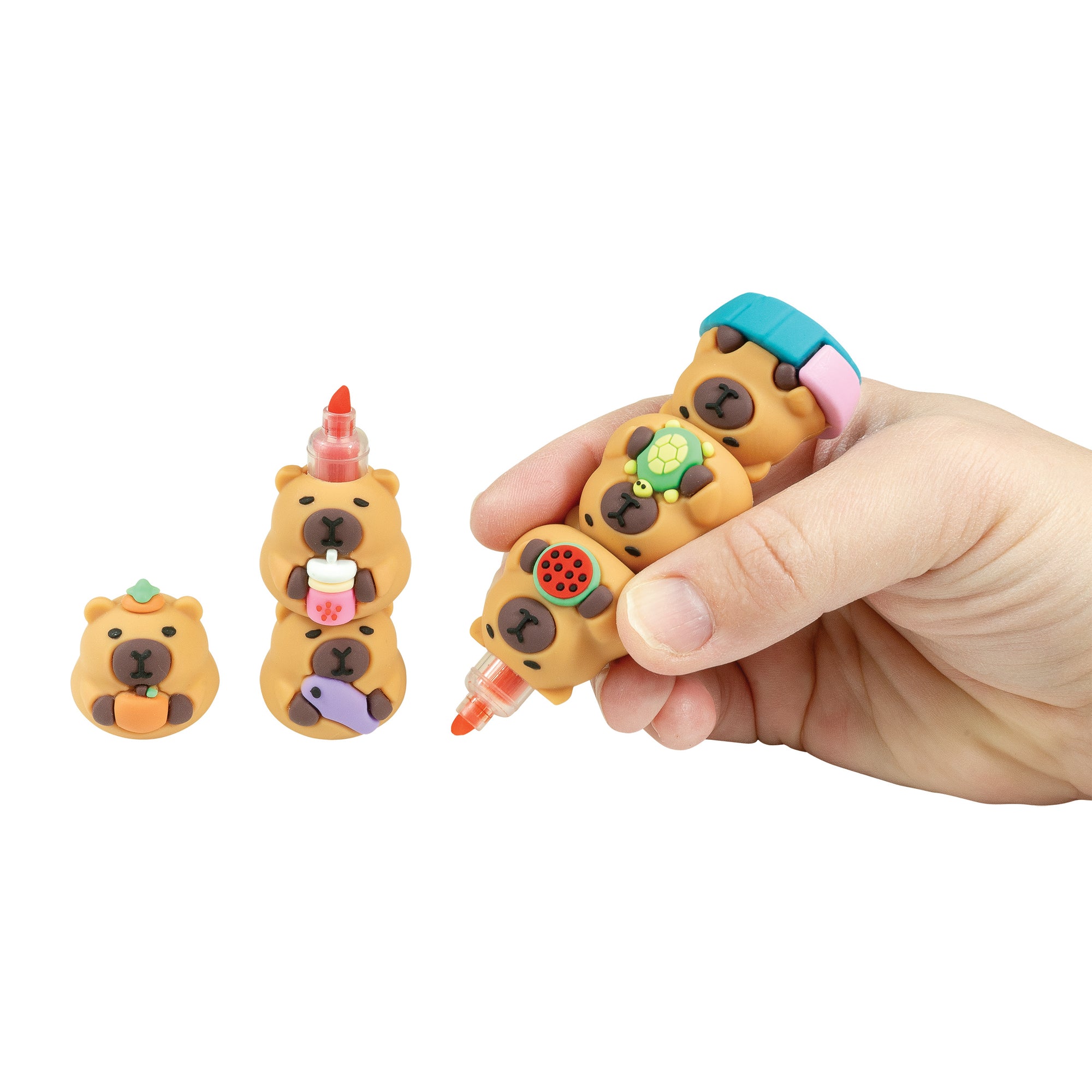 Capybara Stackable Highlighters - 12 per bag