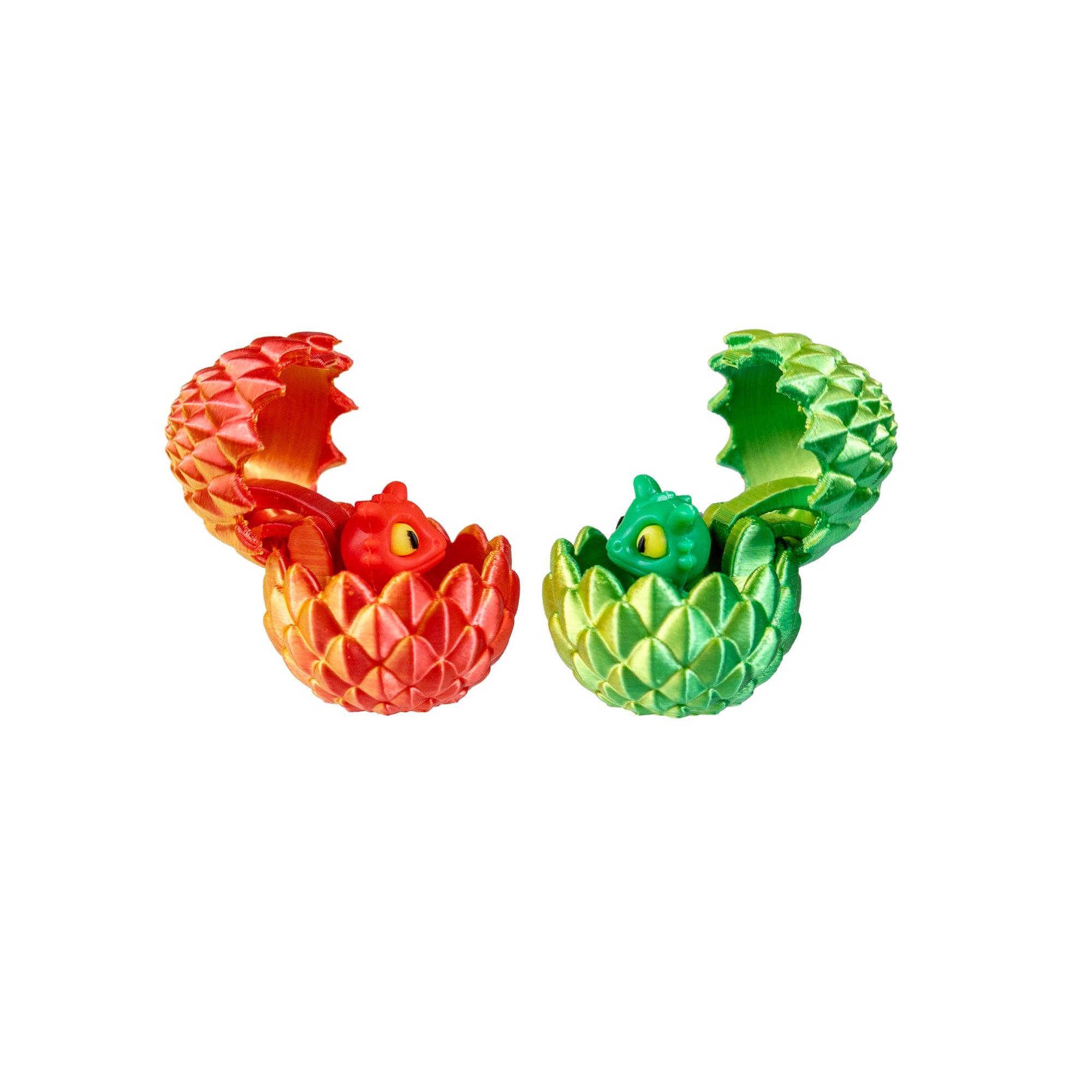 3D Printed Dragon Hatch Egg with Baby Dragon Eraser