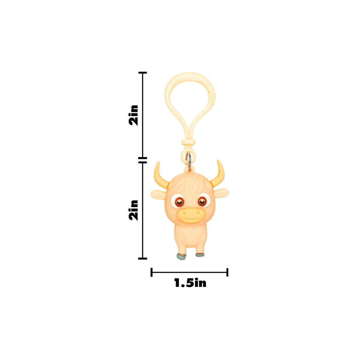 Highland Cow Backpack Buddy Keychains