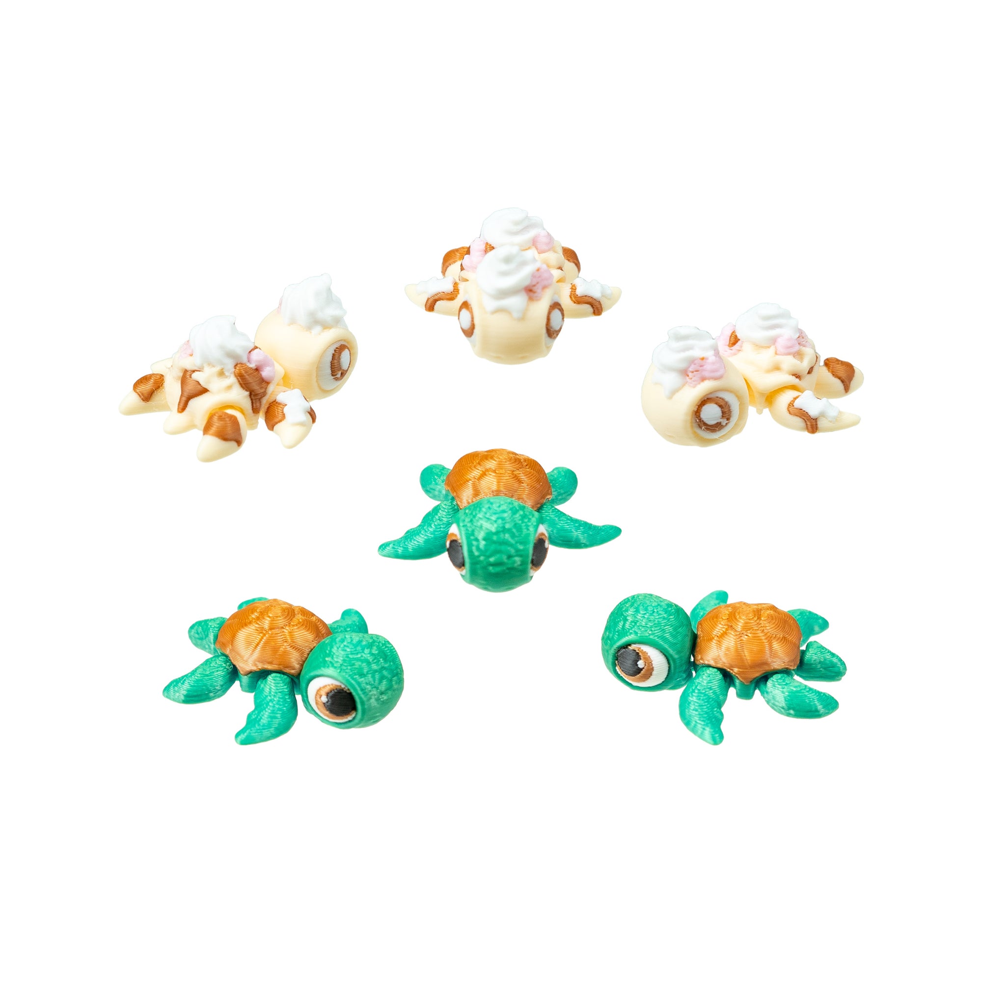3D Printed Shell Squad Turtle Fidget Toy