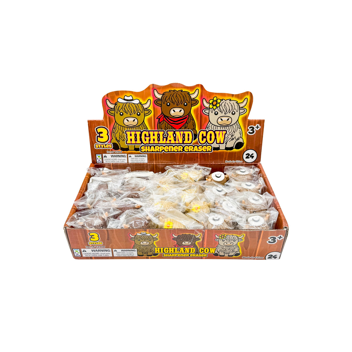Highland Cow Sharpener Eraser