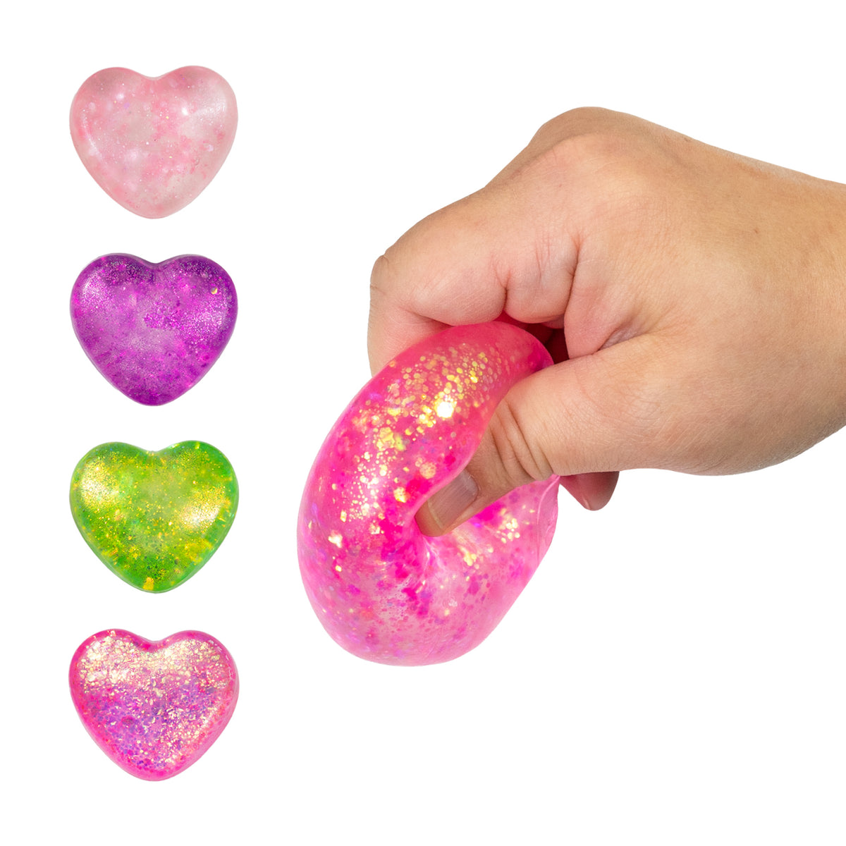 Glitter Goo Squishy Hearts