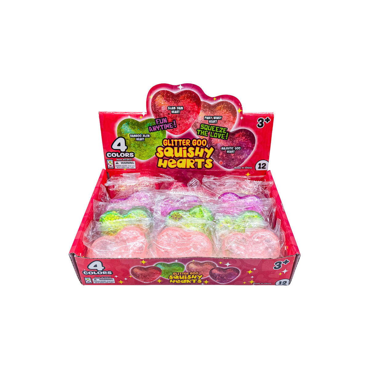 Glitter Goo Squishy Hearts